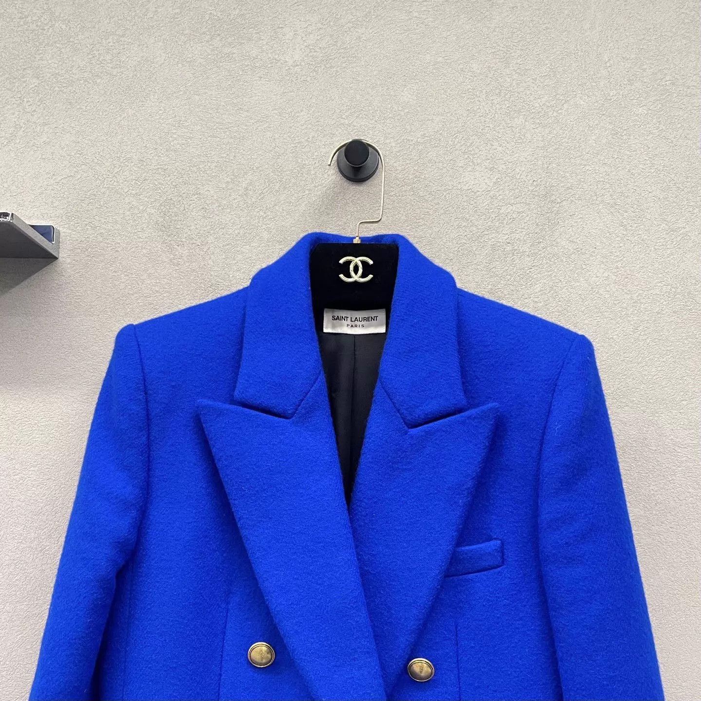 Yves Saint Laurent YSL Cobalt Blue Blazer Women 36 Size XS / US 0-2 / IT 36-38 - 4 Thumbnail