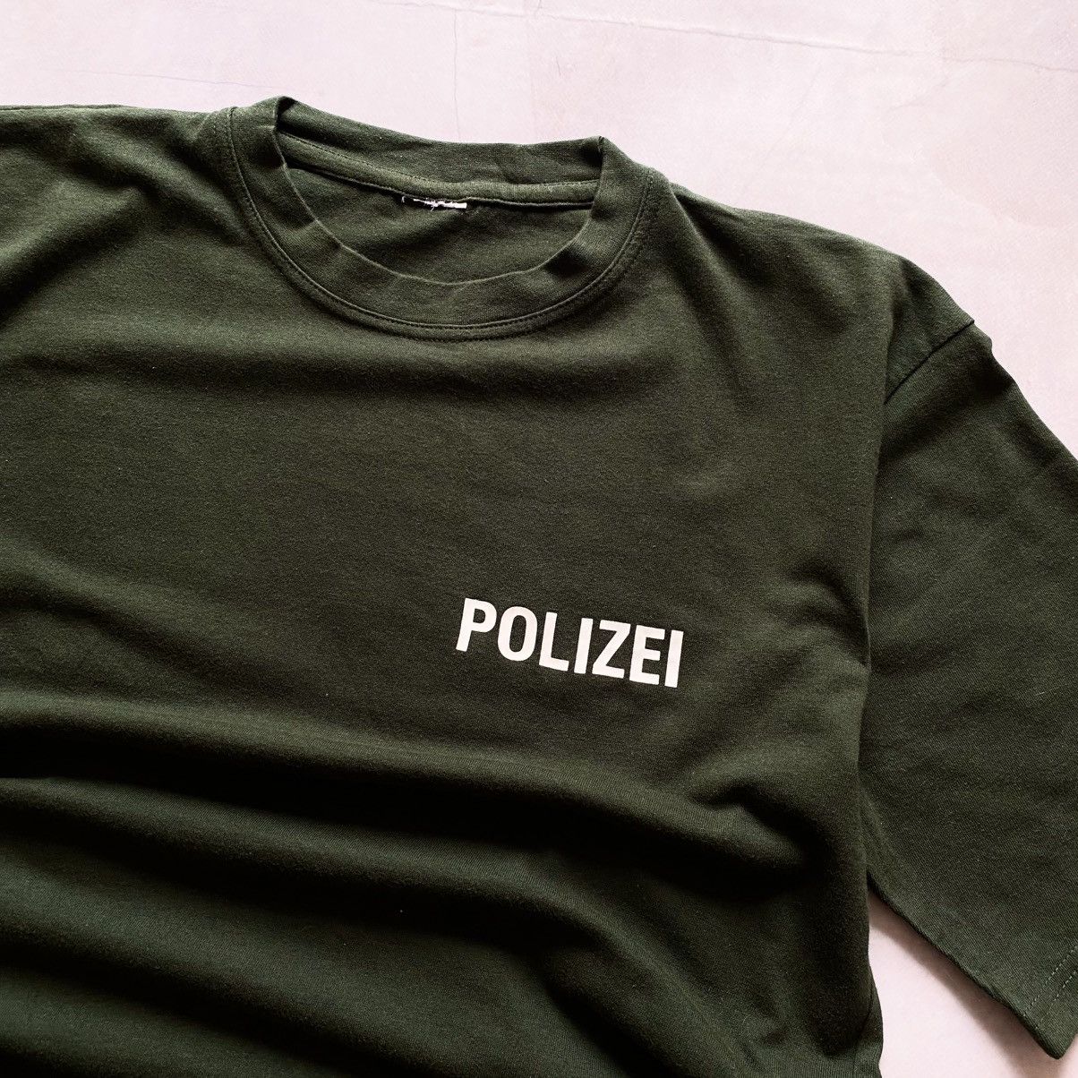 Japanese Brand × Vintage Vintage Polizei Vetements Style Oversized Big Logo T-shirt Size US XL / EU 56 / 4 - 4 Thumbnail