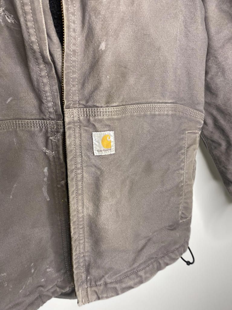 Carhartt Vintage Grey Carhartt Hooded Detroit Jacket Size Women's M Size M / US 6-8 / IT 42-44 - 9 Thumbnail