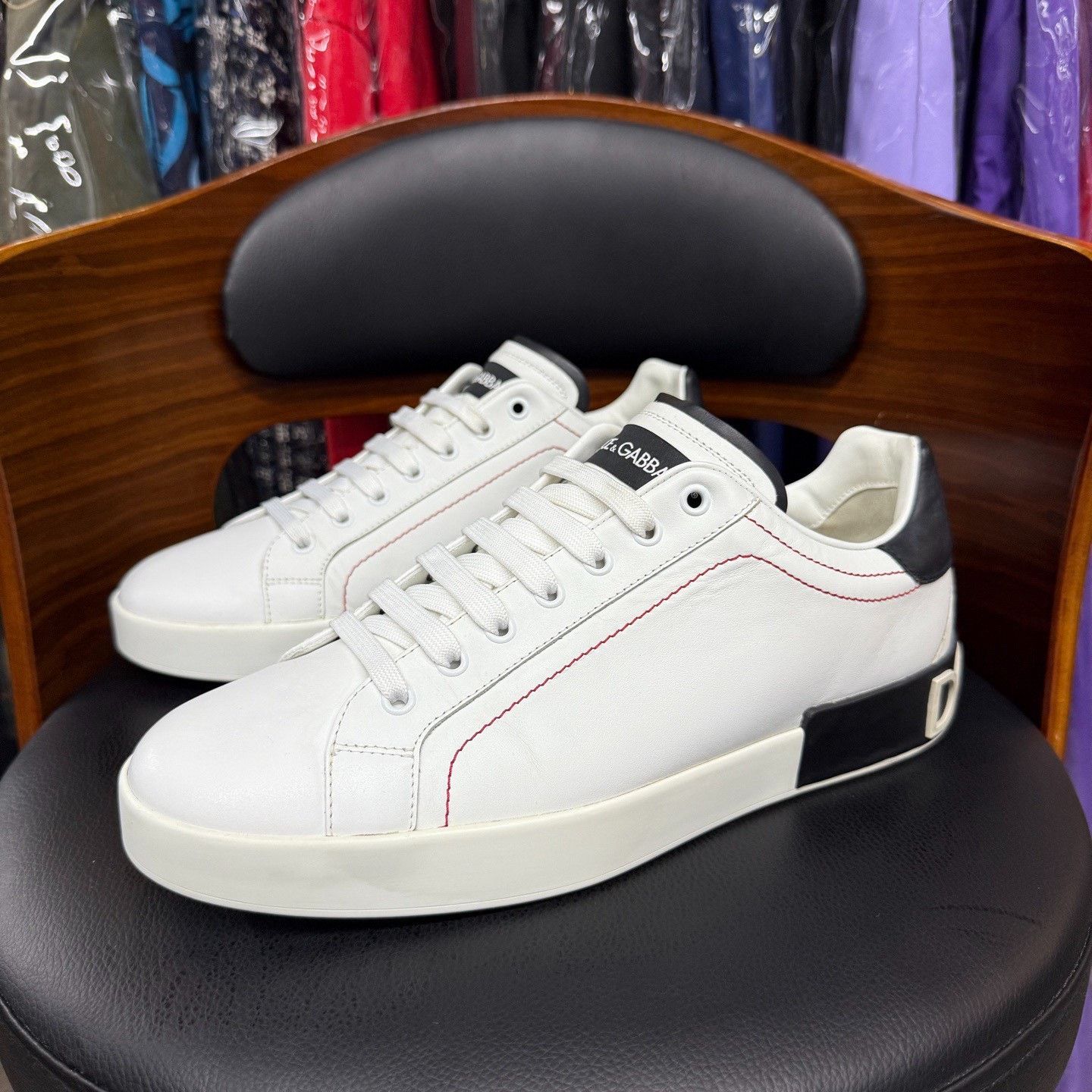 Dolce & Gabbana Dolce & Gabbana White Lowtop Sneakers 10.5 Men Size US 10.5 / EU 43-44 - 1 Thumbnail