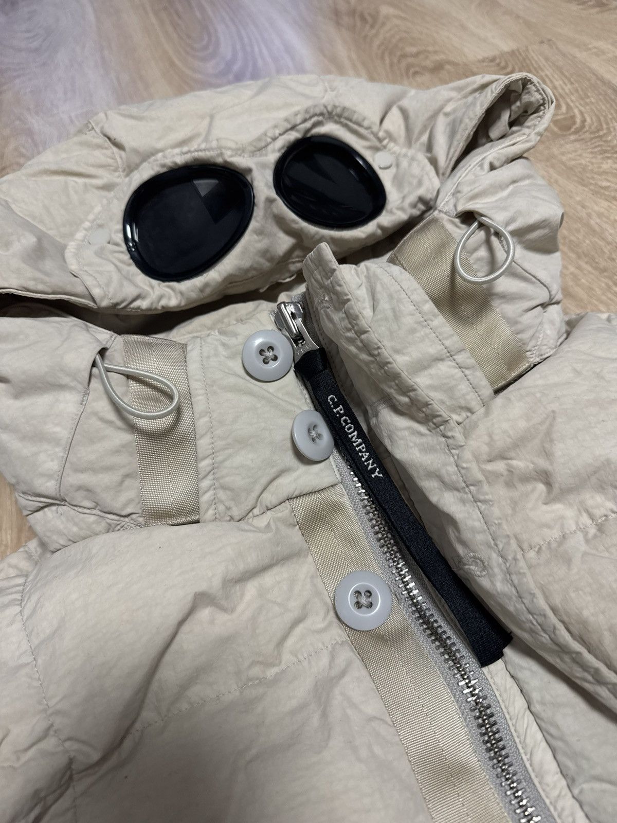C.P. Company C.P. Company Flatt Nylon Down Filled Goggle Puffer Jacket Size US XL / EU 56 / 4 - 5 Thumbnail