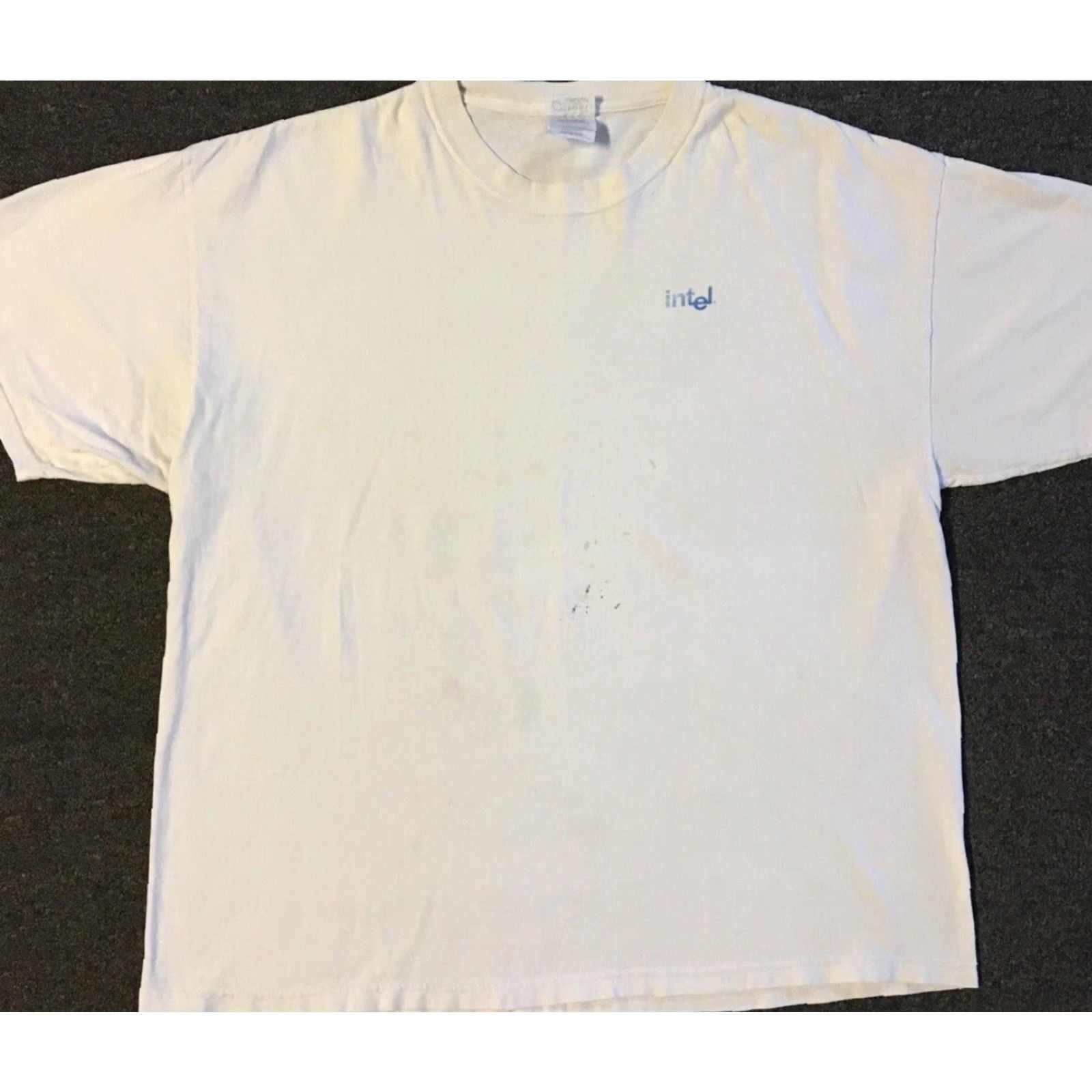 Apple Vtg Intel Faded Distress Software Promo Shirt L XL Internet Apple Grunge 90s Y2K Size US L / EU 52-54 / 3 - 2 Thumbnail