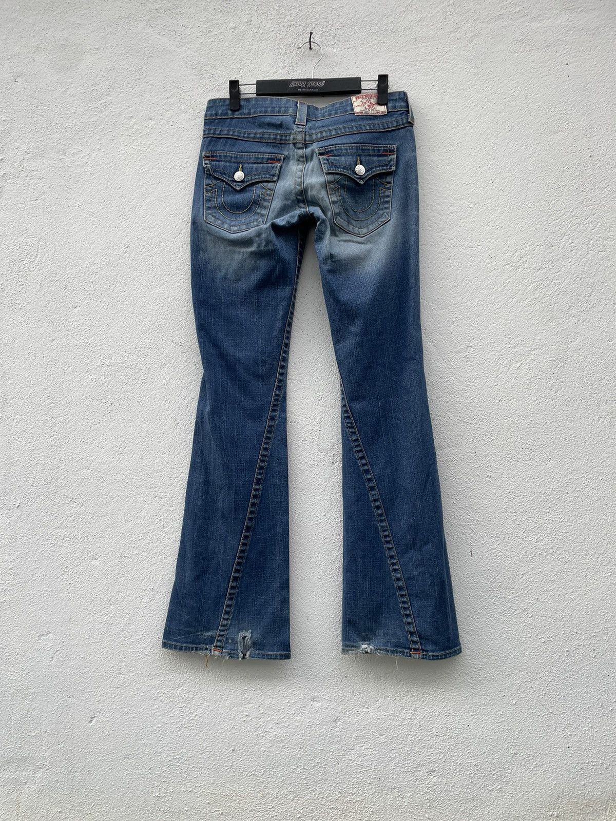 True Religion Vintage Y2K True Religion Flare Denim Jeans Size 31" - 10 Thumbnail