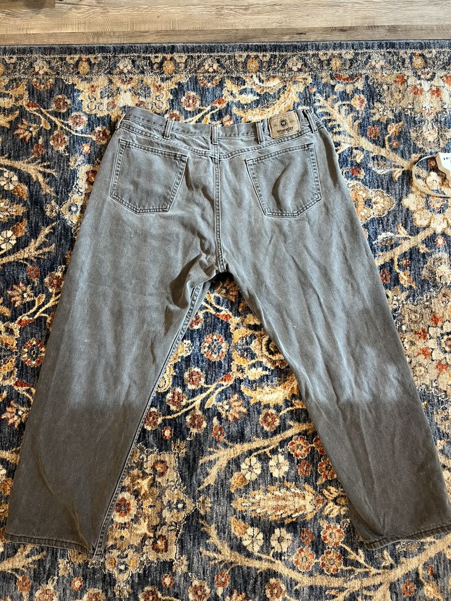 Vintage × Wrangler VINTAGE Grey Wrangler Relaxed Fit Jeans Size US 40 / EU 56 - 5 Thumbnail