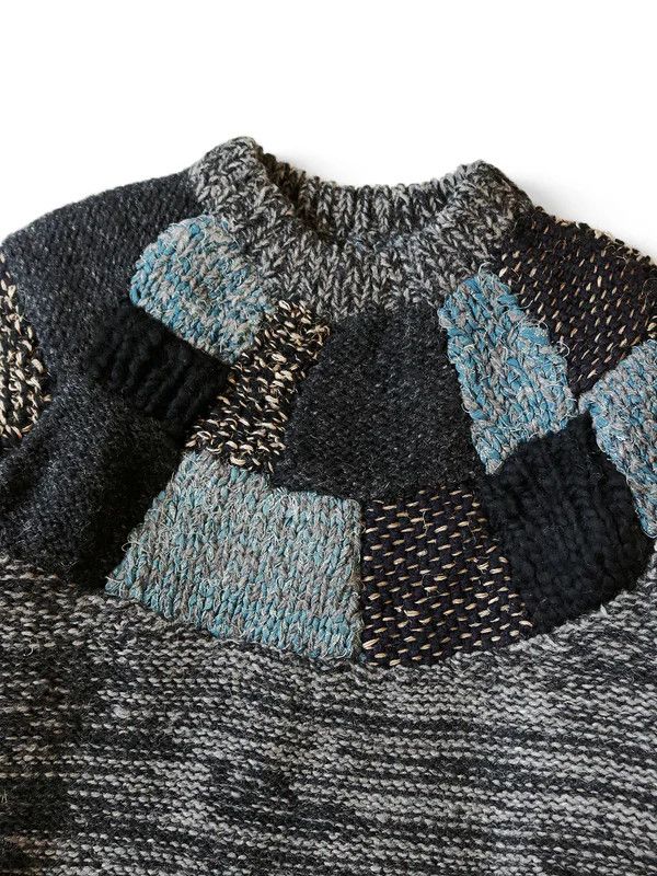 Kapital o1tko10426 3G Wool Hand Knit Crew Sweater in Multicolor Size US S / EU 44-46 / 1 - 4 Thumbnail