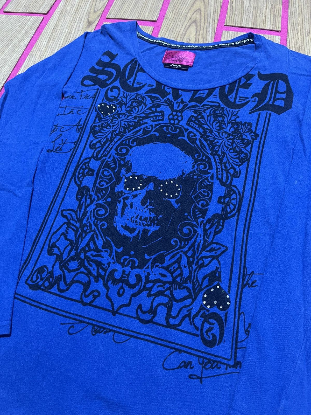 If Six Was Nine Y2K GOLIFAE long sleeve t-shirt with full skull print Size US M / EU 48-50 / 2 - 2 Thumbnail