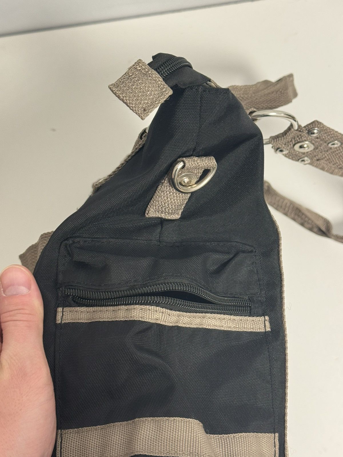 Other Catwalk Stylish Black Tote Bag Multi Pocket Nylon Shoulder Size ONE SIZE - 12 Thumbnail