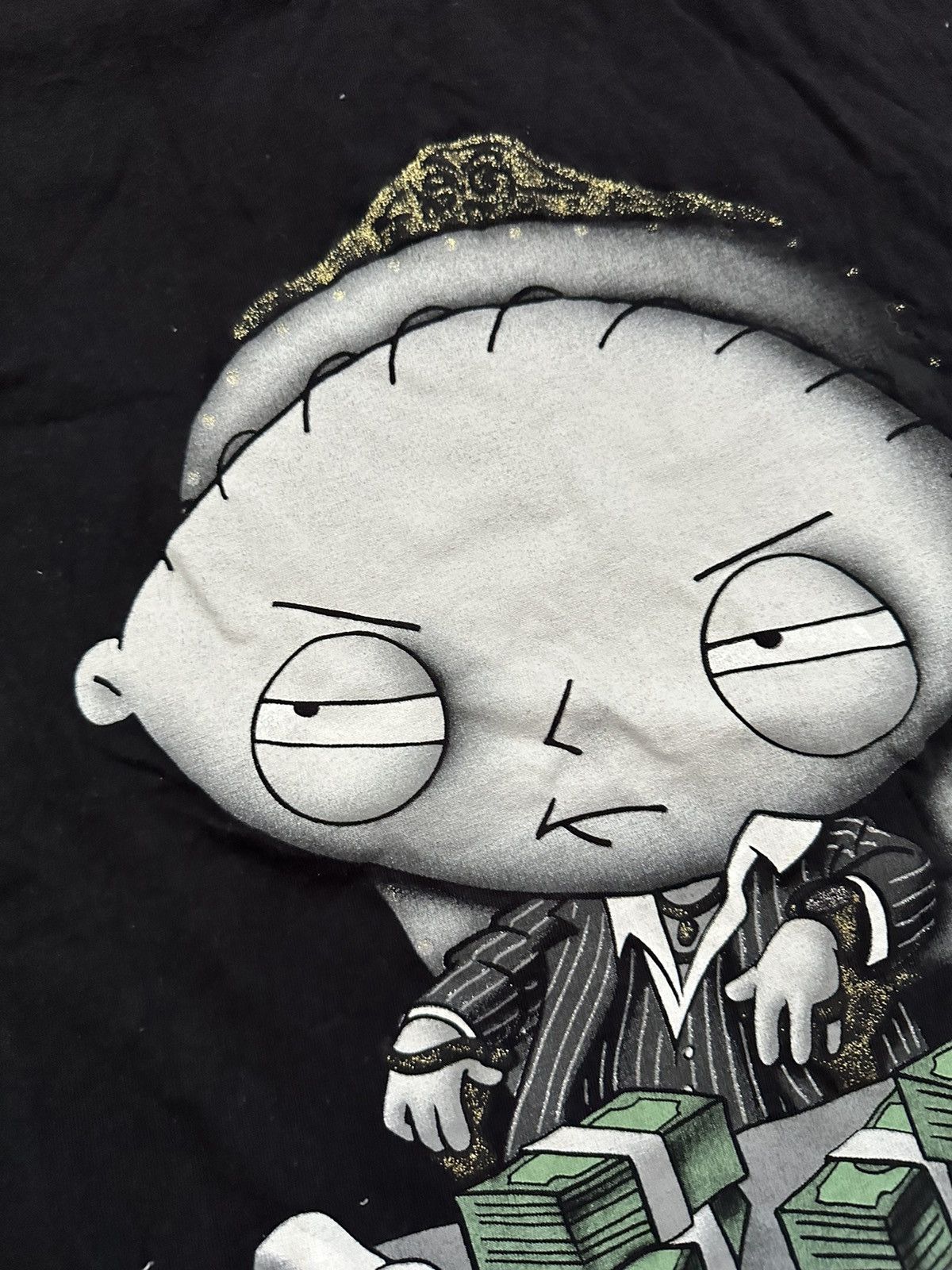 Stewie Griffin Family Guy Scarface Al Pacino 2008 Movie Promo T-Shirt – The  Fuzzy Felt, image size:1200x1600