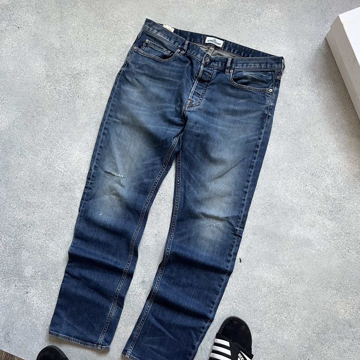 Stone Island STONE ISLAND Jeans Wash Blue Denim Vintage Y2k Affliction Size US 36 / EU 52 - 8 Thumbnail