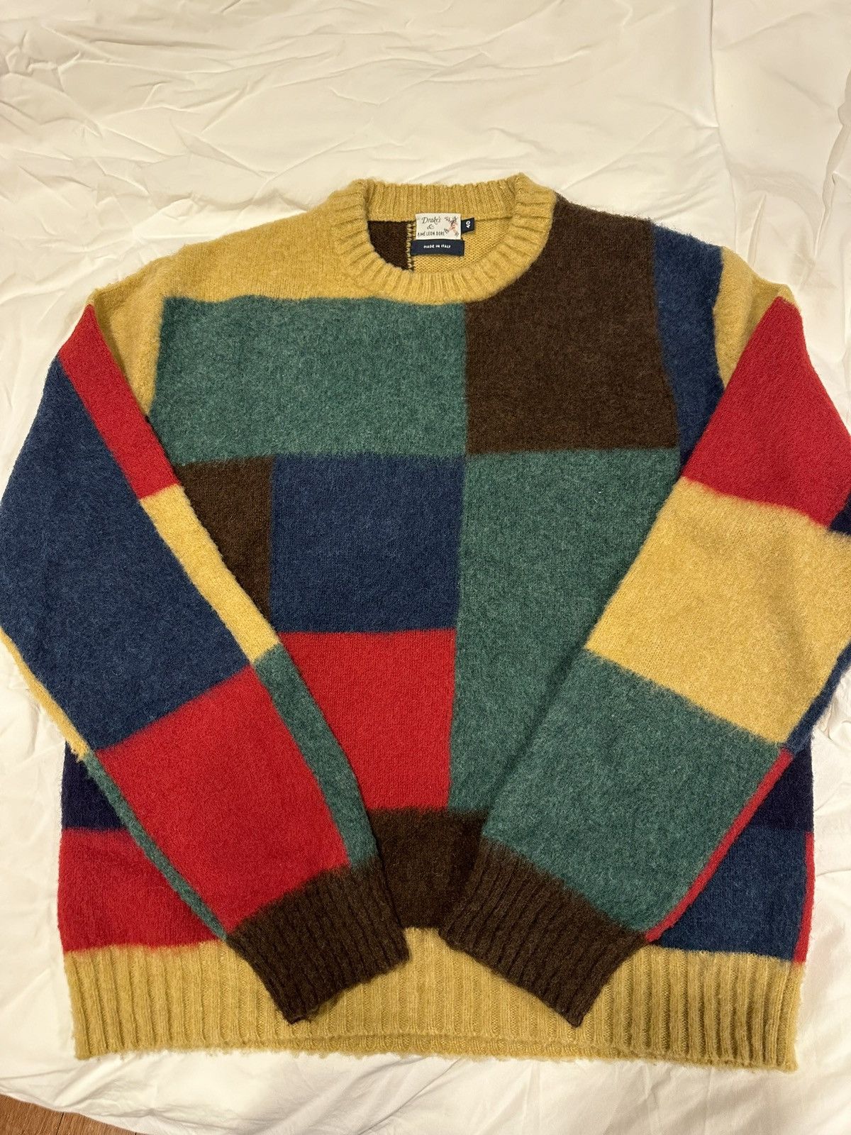 image of Aime Leon Dore x Drakes Knitted Sweater, Men's (Size Small)