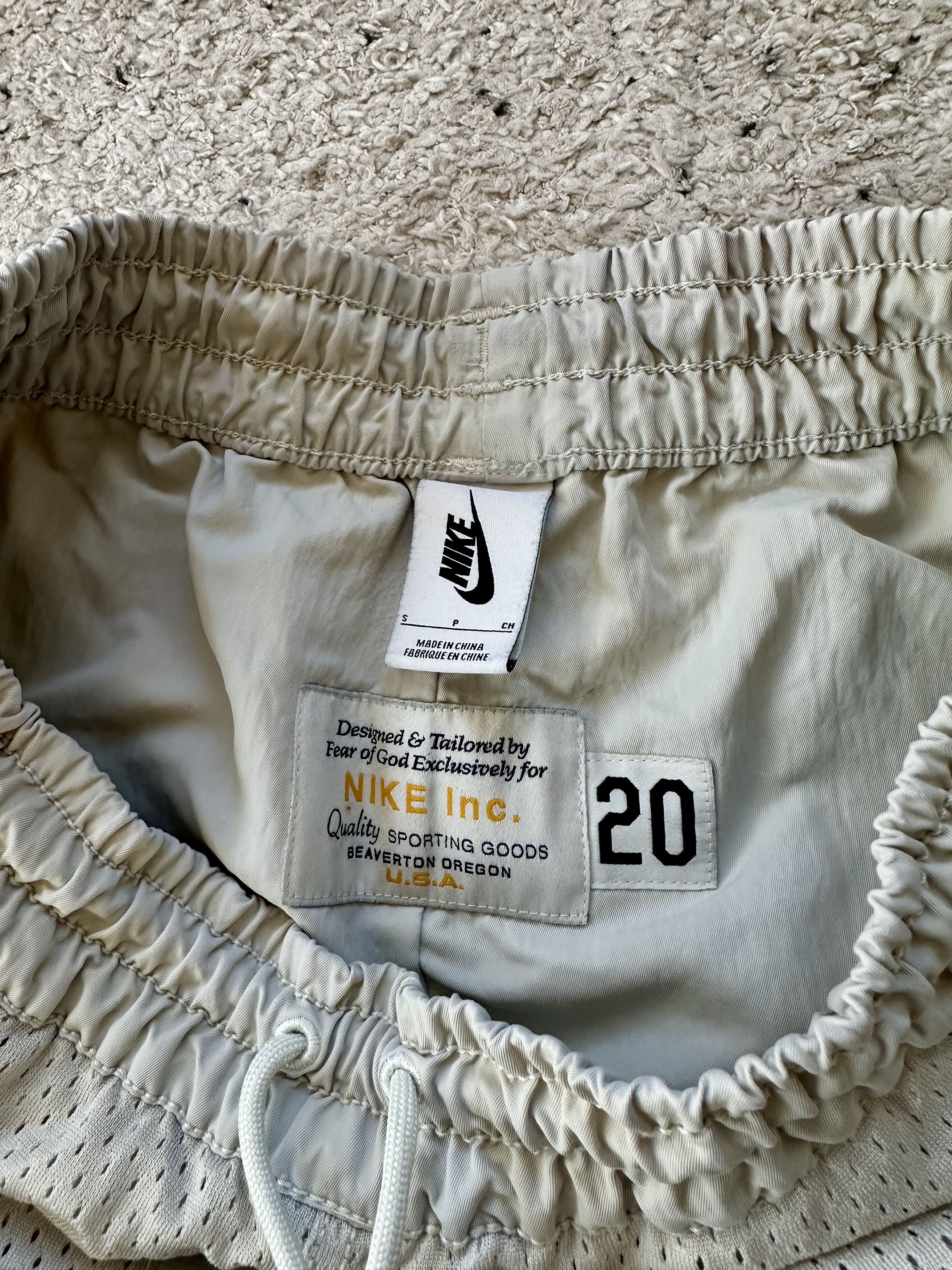Fear of God × Nike Nike x Fear of God NRG Basketball Shorts (Light Cream) Size US 30 / EU 46 - 5 Thumbnail