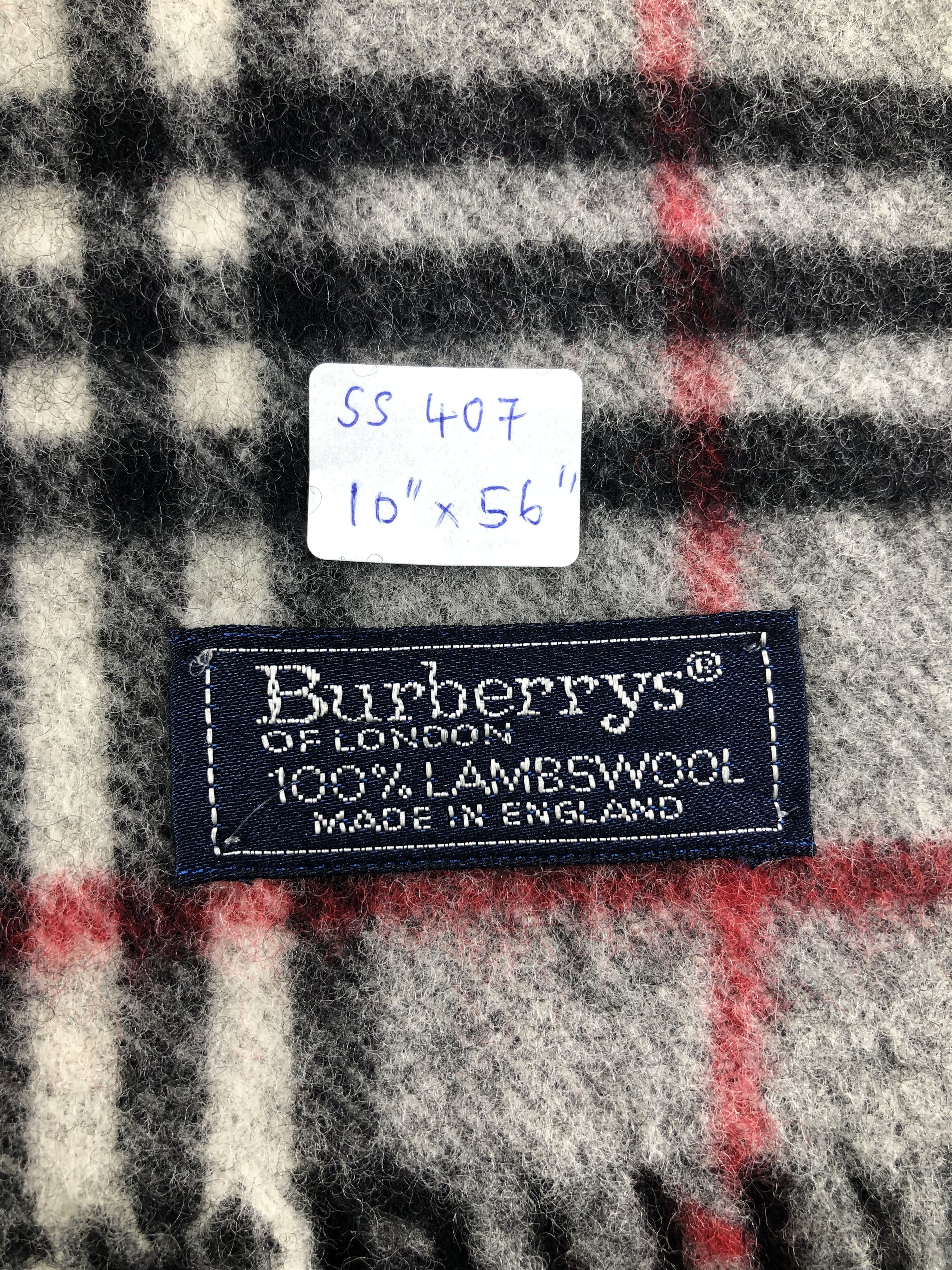 Burberry Burberrys Scarf / Muffler / Neckwear Lambswool Size ONE SIZE - 4 Thumbnail