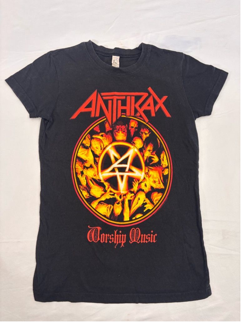 Tultex Men's Tultex Anthrax Band T-shirt Size S Black Size XS / US 0-2 / IT 36-38 - 2 Thumbnail