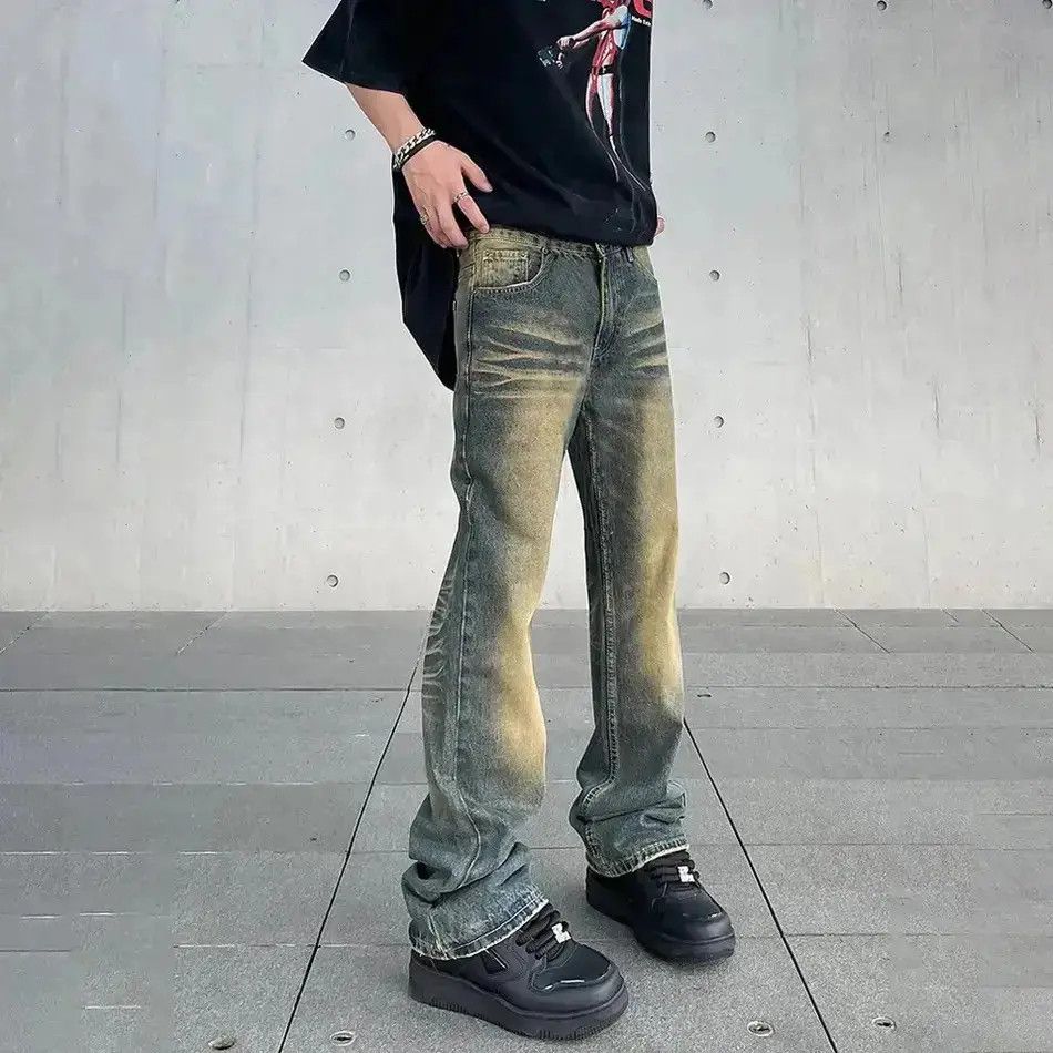 Japanese Brand Flared jeans wide legs baggy vintage designer trousers Y2k Size US 30 / EU 46 - 1 Thumbnail