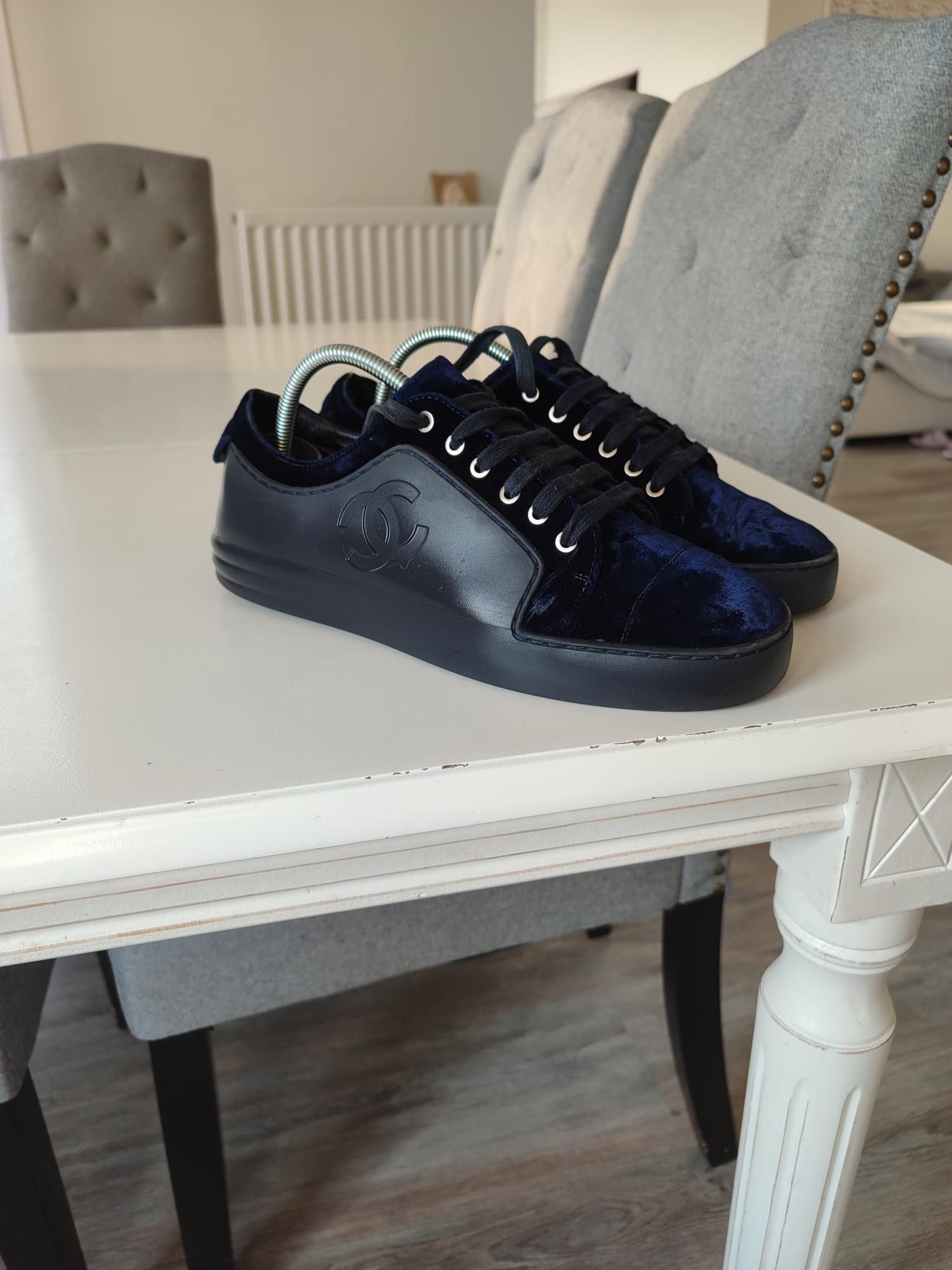 Chanel BASKETS CHANEL VELVET G32719 Size US 7 / IT 37 - 8 Thumbnail