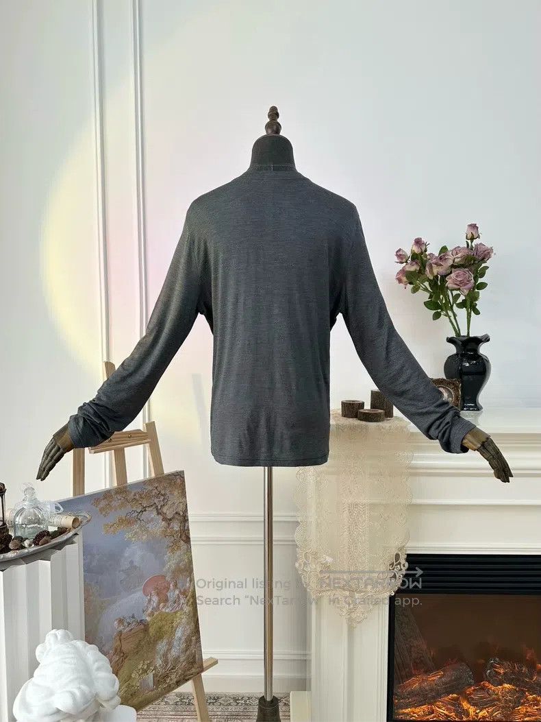 Hermes Hermes 100% Silk Cashmere Blend Ribbed Knit Longline Camis Size S / US 4 / IT 40 - 2 Thumbnail