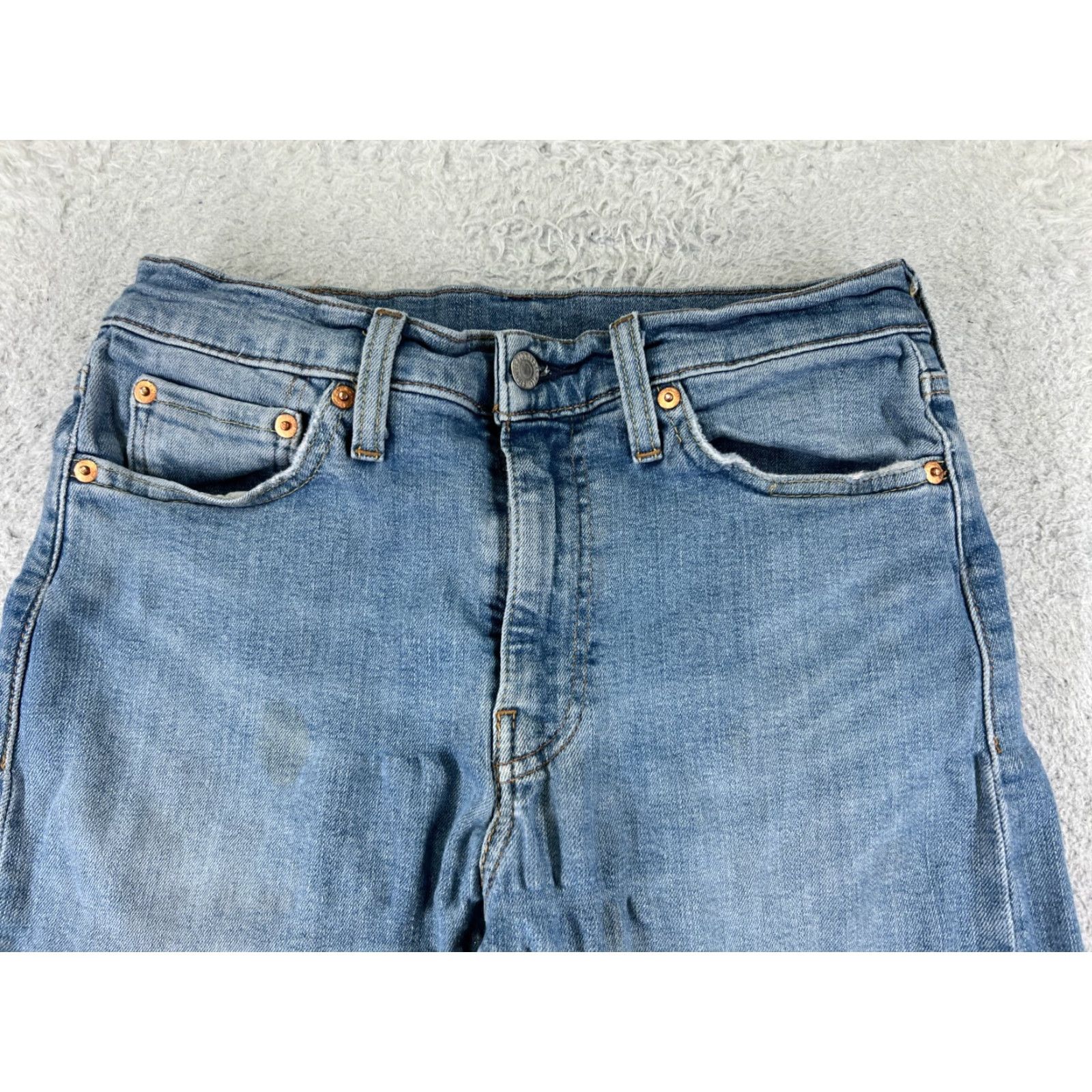 Levi's VINTAGE Levis Pants 510 Levi's 510 Jeans Slim Skinny 30 Adjustable 27x27 Blue Denim Light Wash 5-Pocket Mens Jeans Size US 30 / EU 46 - 4 Thumbnail