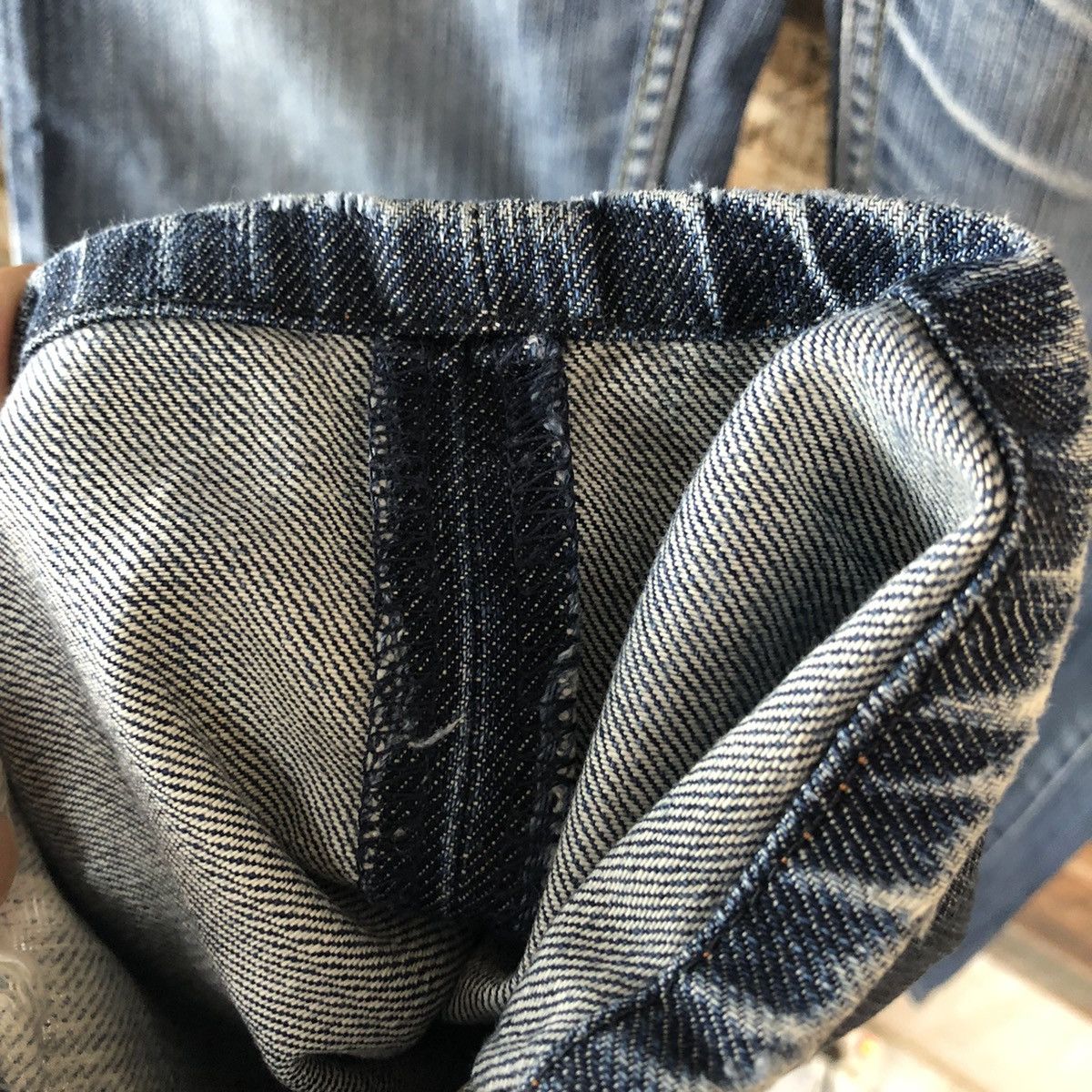 Levi's DL Levis 511 Vintage faded ripped Blue Denim Pants #C146 Size US 34 / EU 50 - 9 Thumbnail