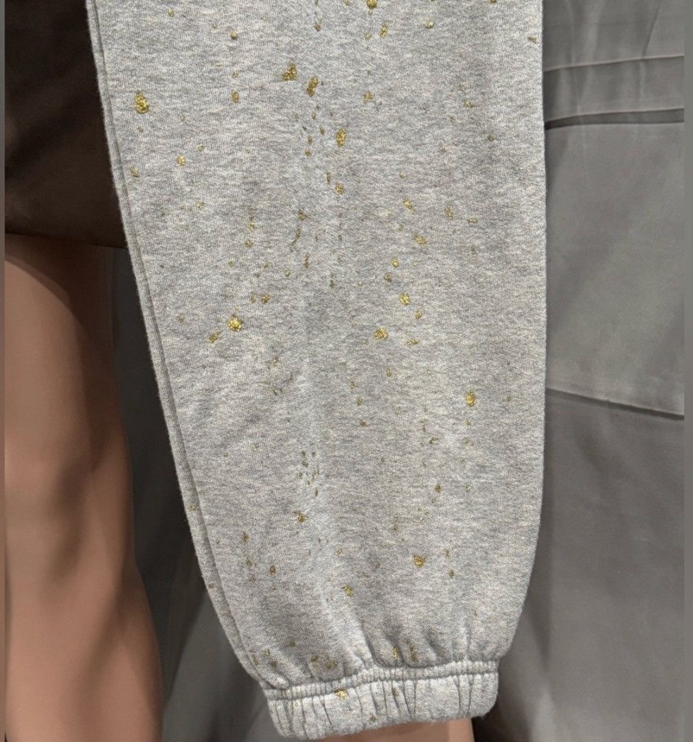 Palm Angels PALM ANGELS PXP Painted Classic Sweatpants MELANGE GREY Sz M Size US 32 / EU 48 - 3 Thumbnail