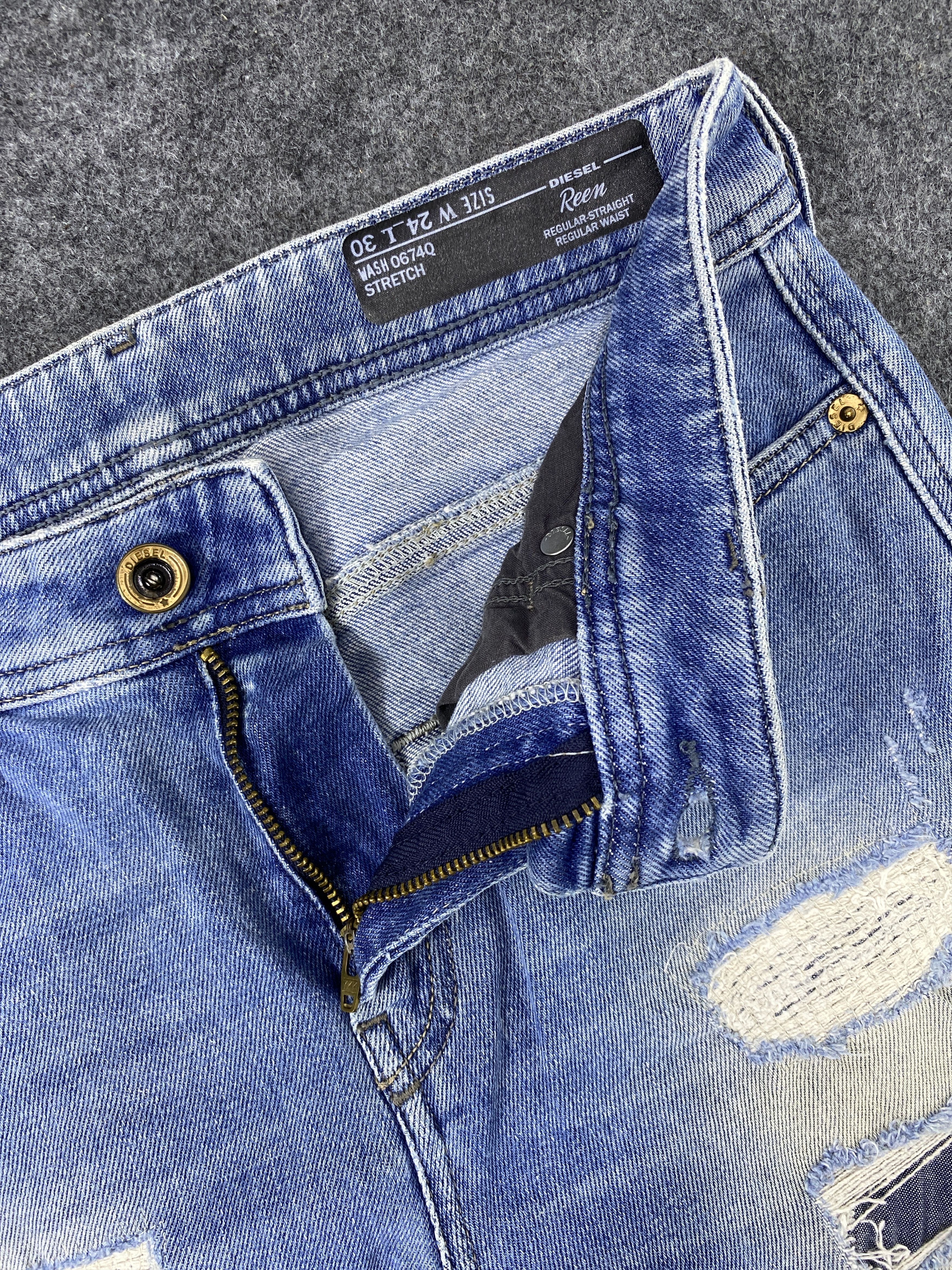 Diesel Diesel Distressed Blue Wash Denim Streetwear - J1111 Size US 28 / EU 44 - 11 Thumbnail