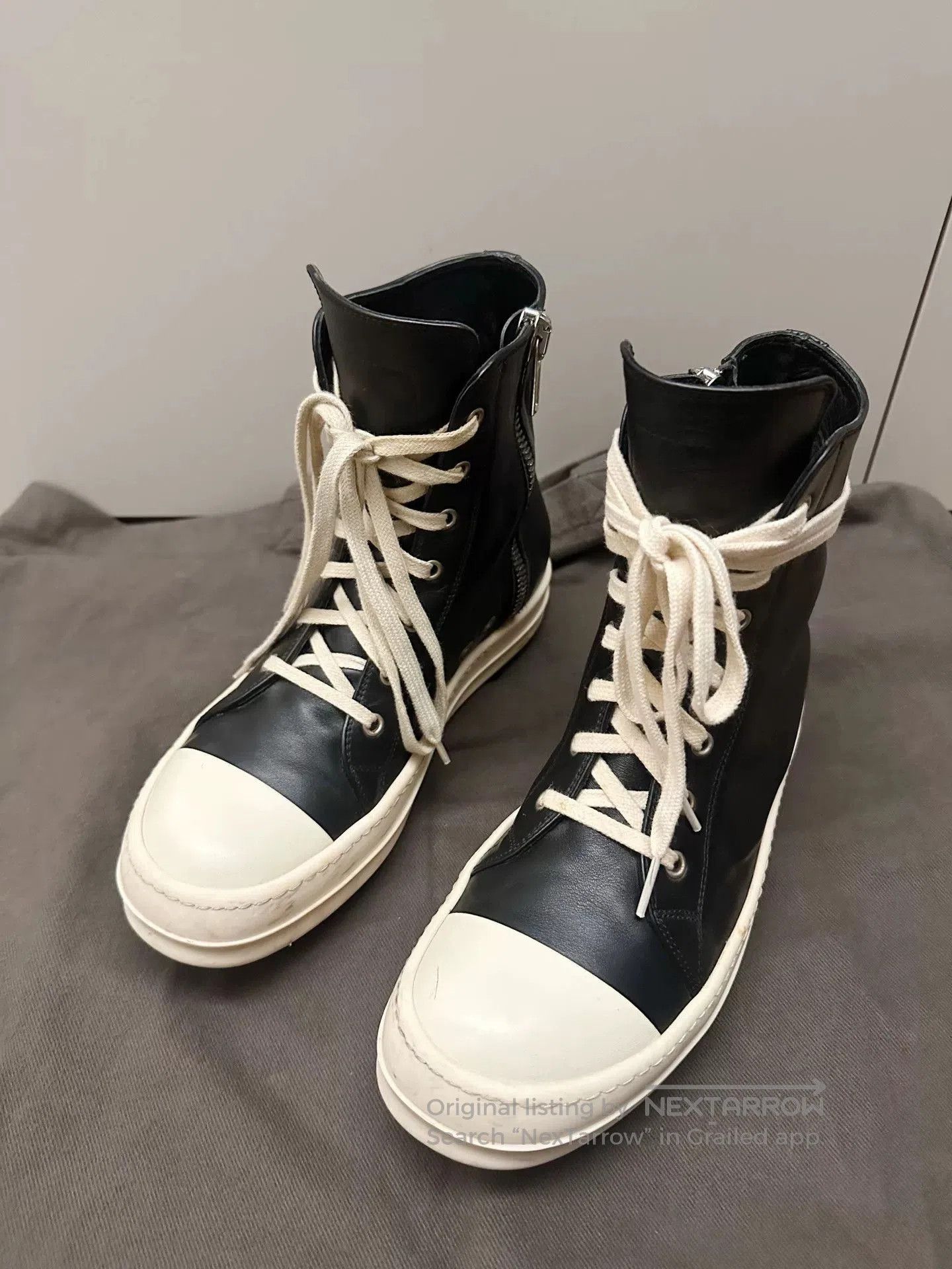 Rick Owens Rick Owens x Converse Leather High-Top. Size US 7 / EU 40 - 7 Thumbnail