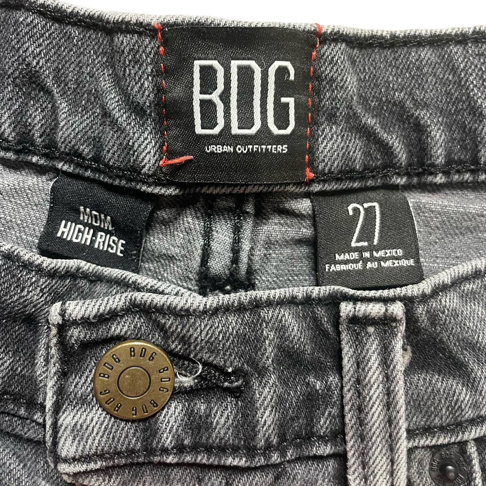 Bdg BDG Mom High Rise Denim Shorts Size 27" / US 4 / IT 40 - 2 Thumbnail