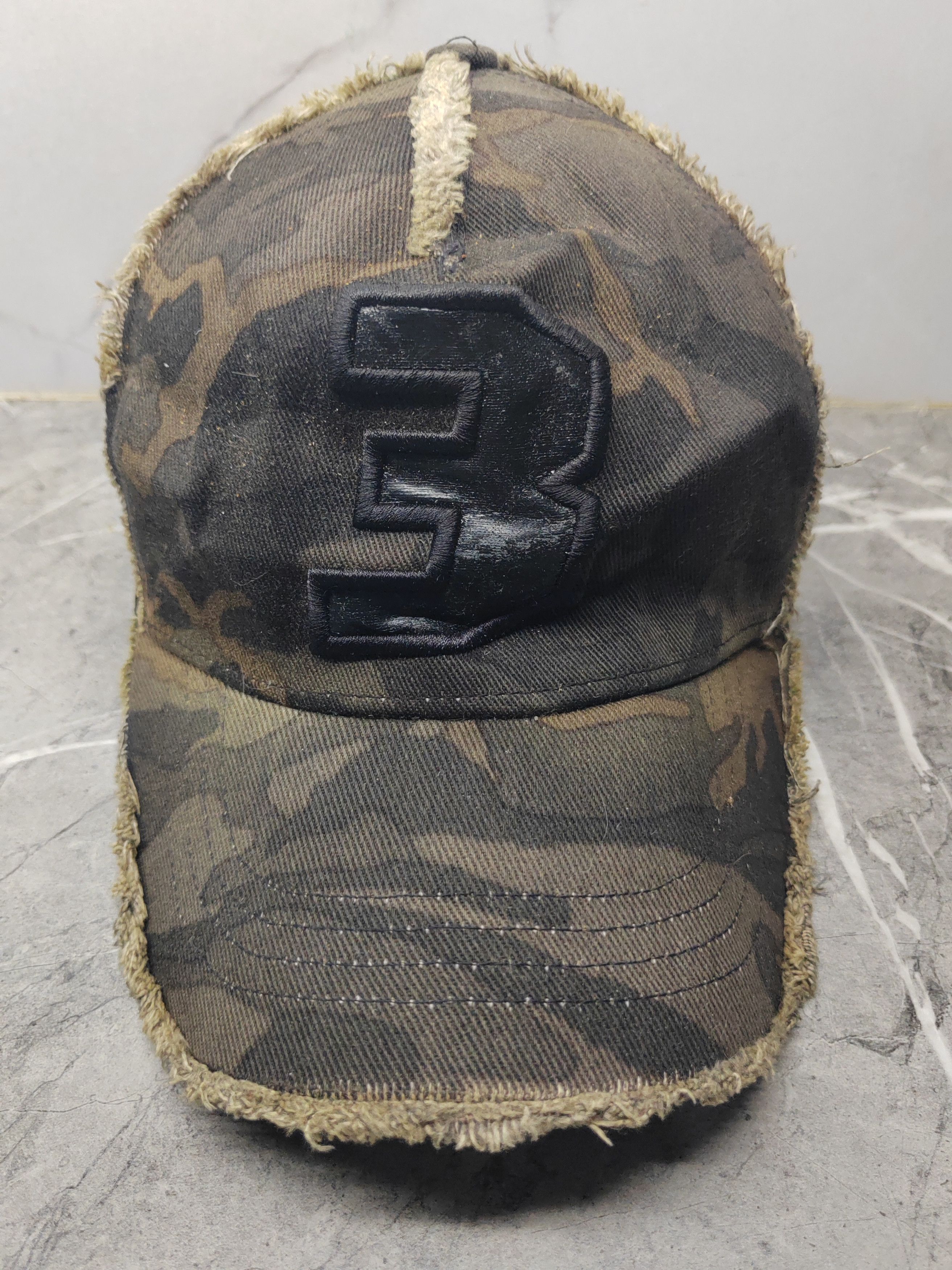 Japanese Brand Vintage Yoshinori Kotake Camo Distressed Style Cap Hat Size ONE SIZE - 2 Thumbnail
