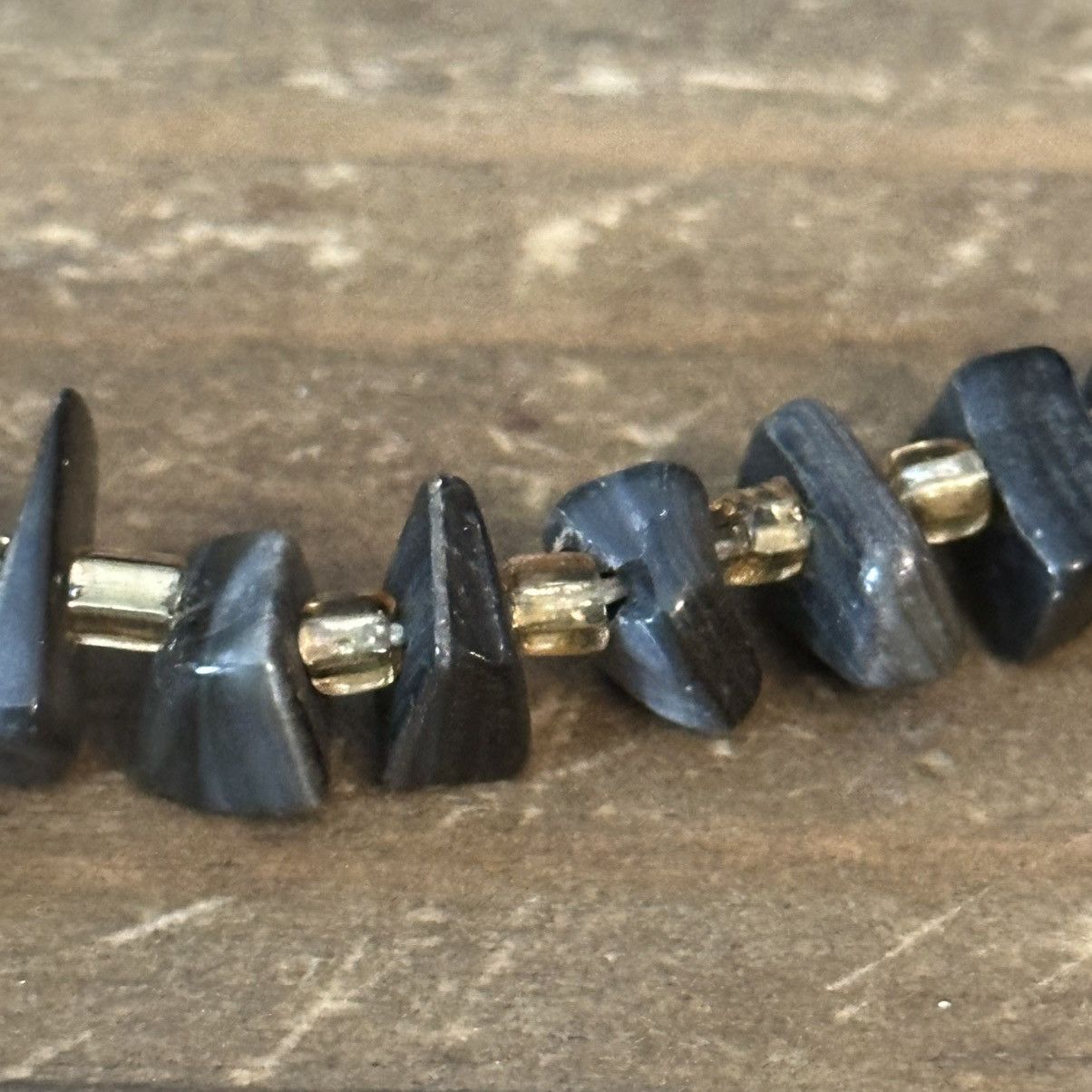 Vintage Vintage gray agate chip necklace Size ONE SIZE - 3 Thumbnail