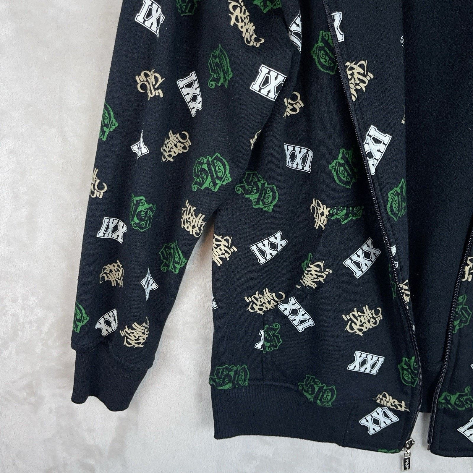 Southpole Vtg Southpole Hoodie AOP Zip Up Sweatshirt XS Skatercore Size US XS / EU 42 / 0 - 5 Thumbnail