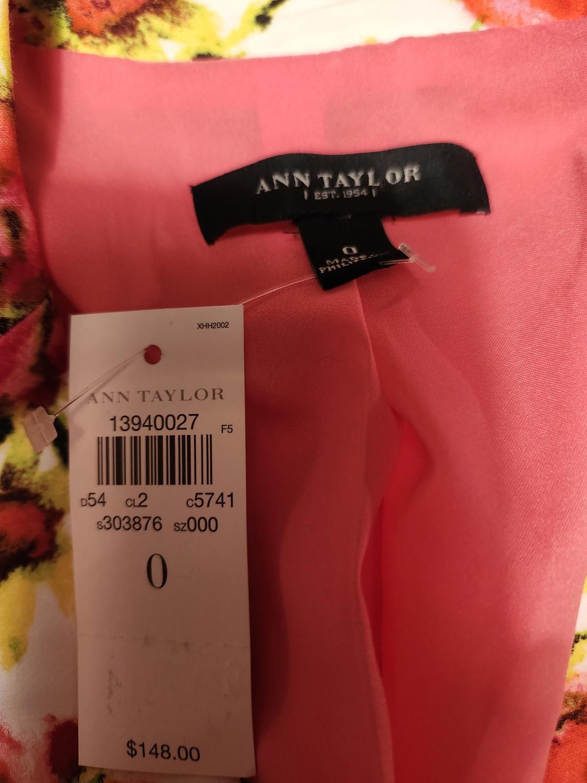 Designer Ann Taylor spring flowers blazer sz 0 Size XS / US 0-2 / IT 36-38 - 2 Thumbnail