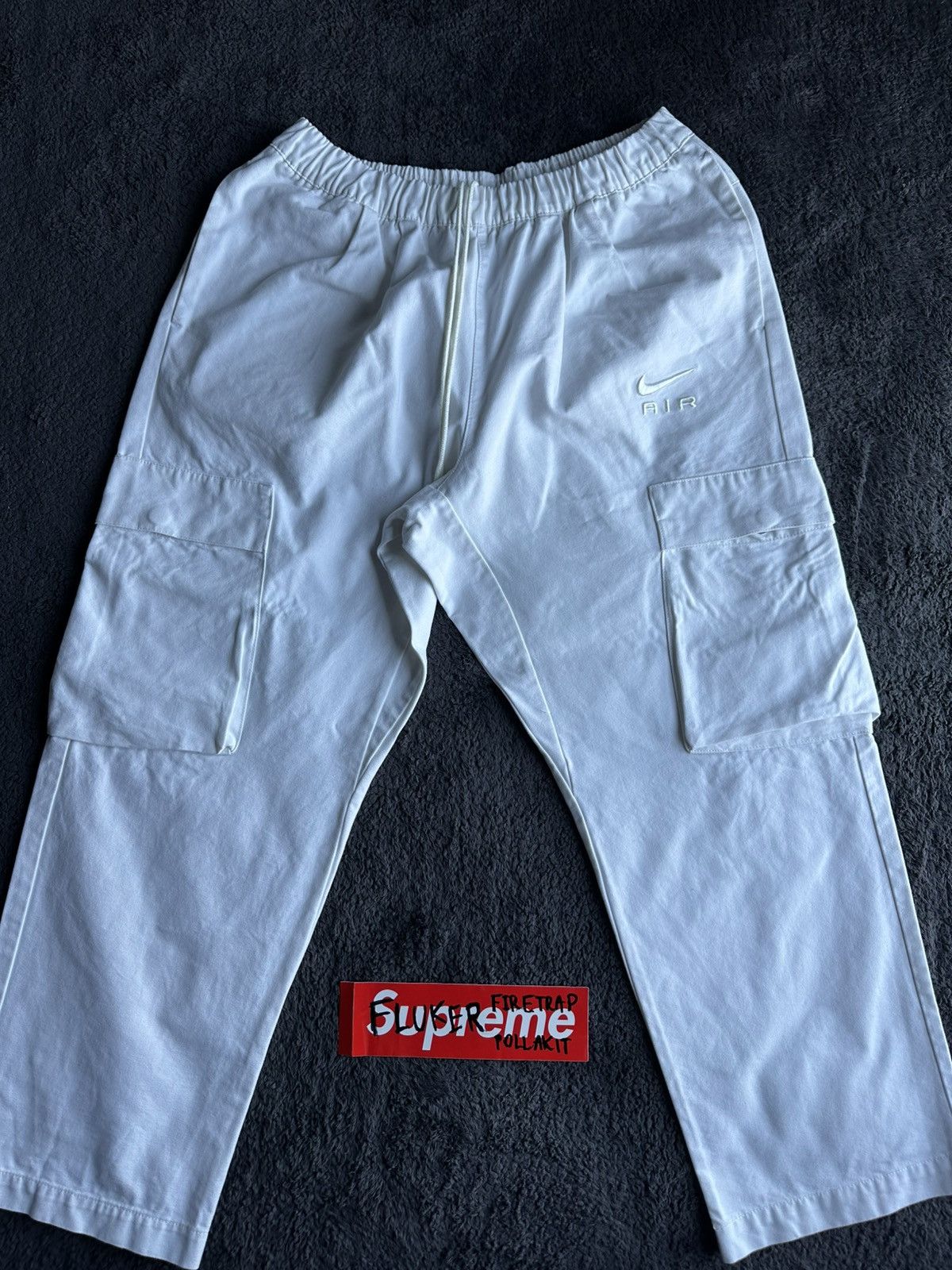 Nike Bundle: Nike Sportswear Air Over-Shirt Top & Cargo Pants Size US 33 - 15 Thumbnail