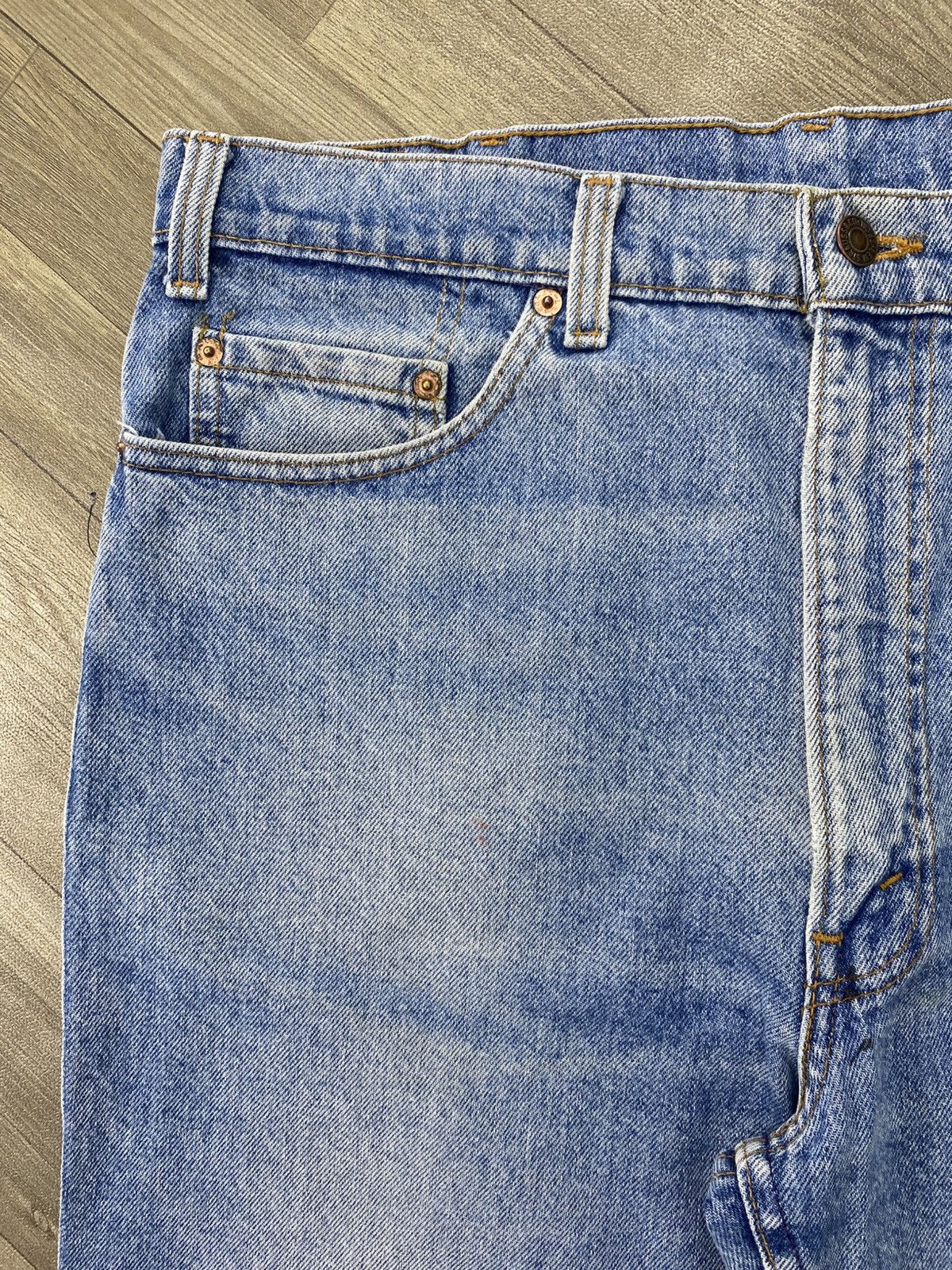 Levi's Vintage Clothing 🇺🇸1990s Vintage Levis 501 USA Straight 36x33 Light Blue Jeans Size US 33 - 4 Thumbnail