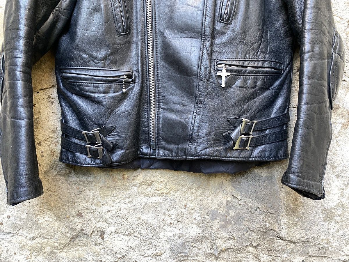 Vintage Vintage 80s Rivetts London Leather Biker Jacket Cafe Racer Size US L / EU 52-54 / 3 - 6 Thumbnail