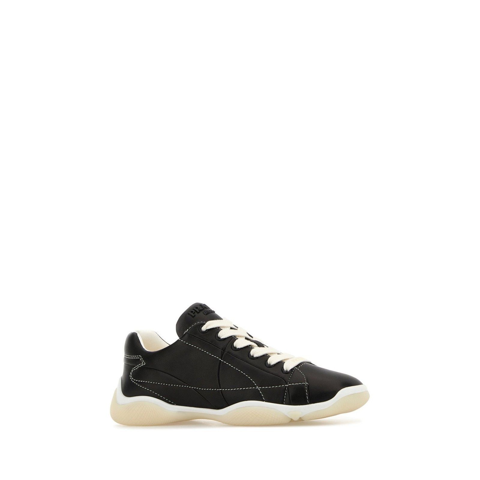 PRADA Black Leather Sneakers New And Authentic (Women's size