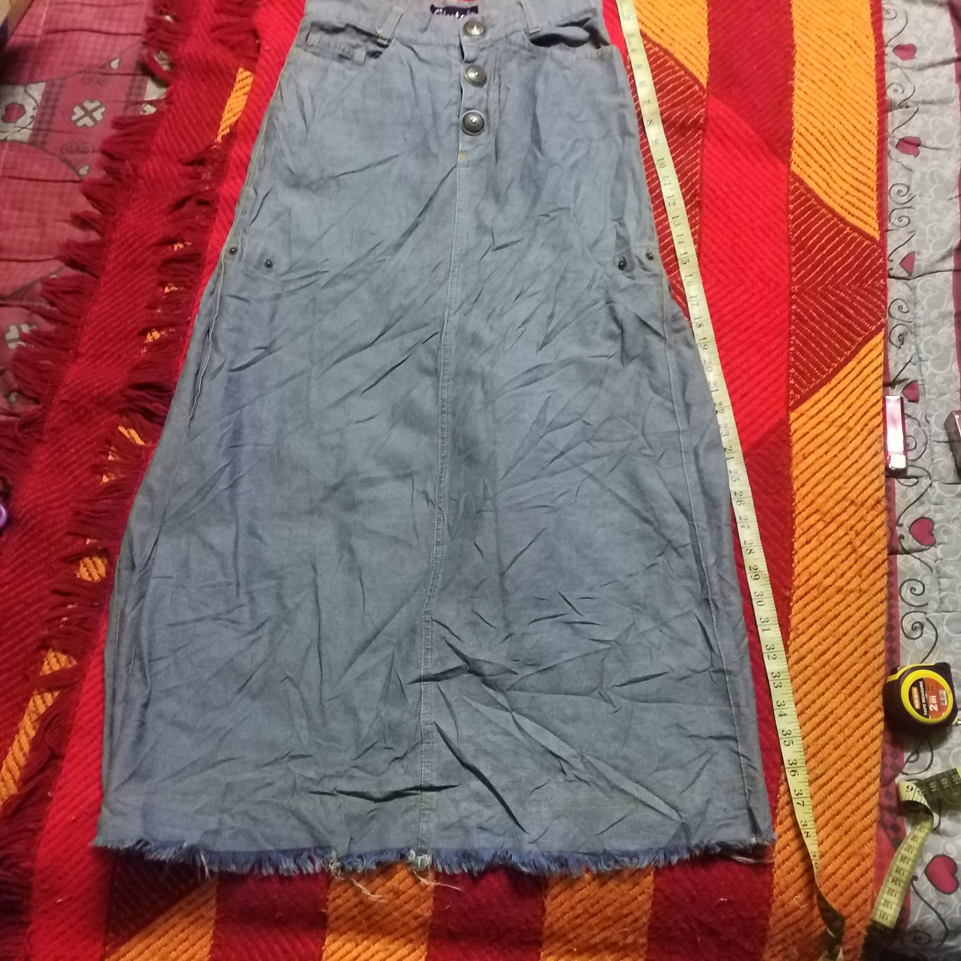 Japanese Brand × Vintage VINTAGE DENIM SKIRT WESTERN ROCK STYLE Size 28" / US 6 / IT 42 - 1 Thumbnail