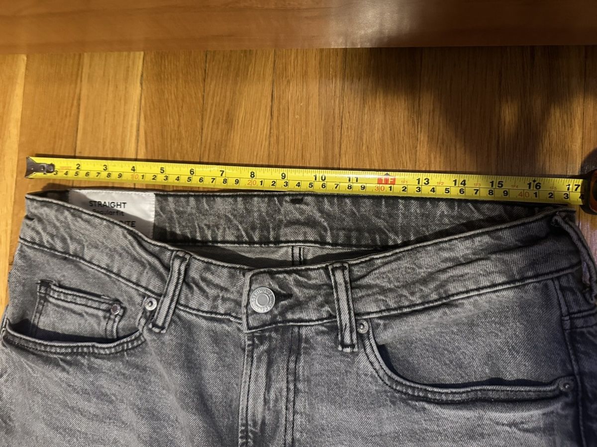 Designer × Vintage Grey straight leg denim Size US 34 / EU 50 - 3 Thumbnail
