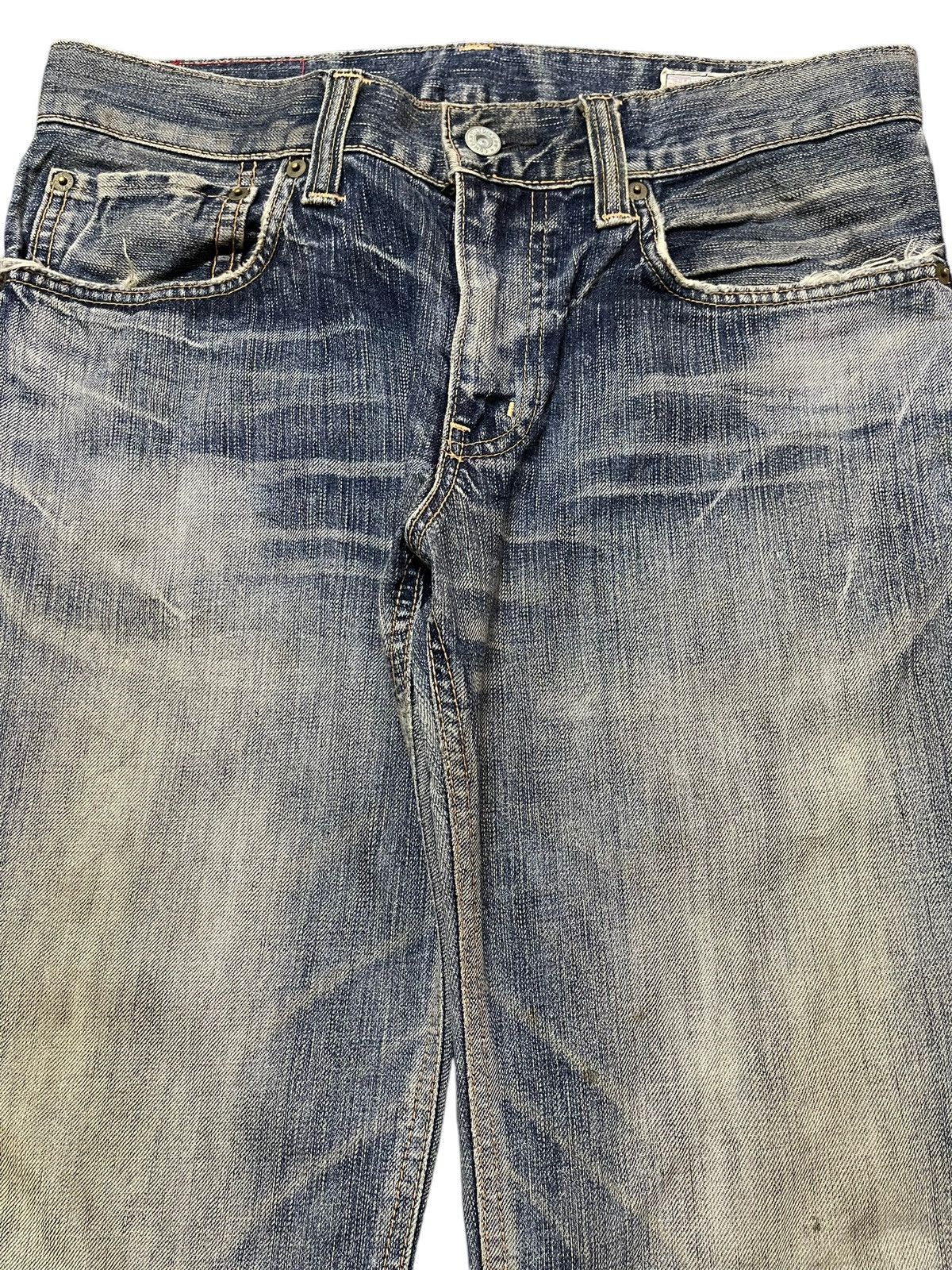 Edwin Edwin Rebel Vintage Blue Faded Wash Distress Baggy Jeans Size US 32 / EU 48 - 3 Thumbnail