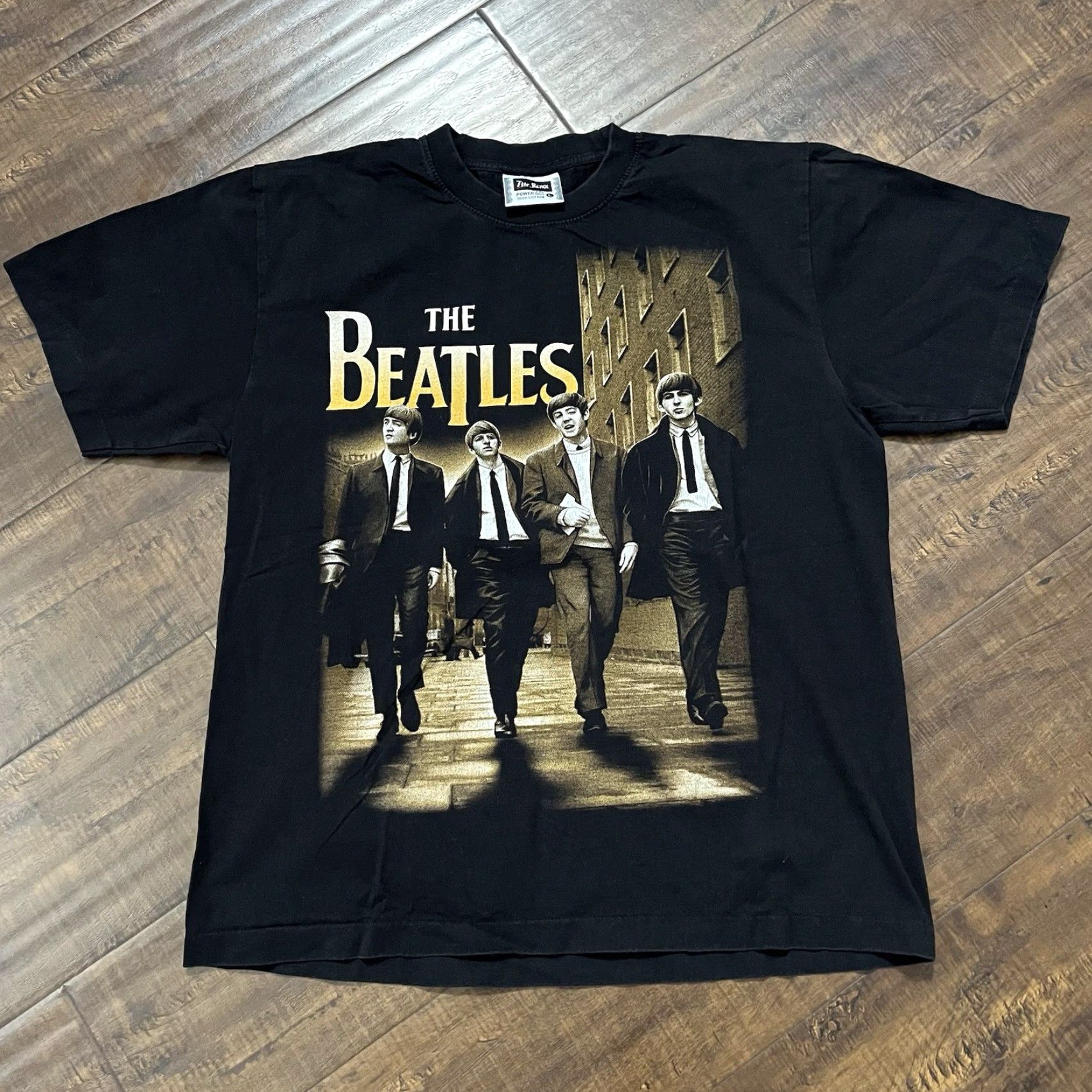 VINTAGE The Roxx Beatles T Shirt Shirt Adult Large Black Double