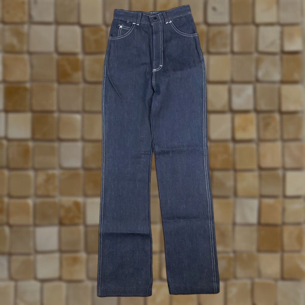 JCPenney VINTAGE J.C. Penney Women's Jeans Size 14 Straight Leg Denim 24" Western Casual Y2K Size 36" / US 14 / IT 50 - 1 Thumbnail