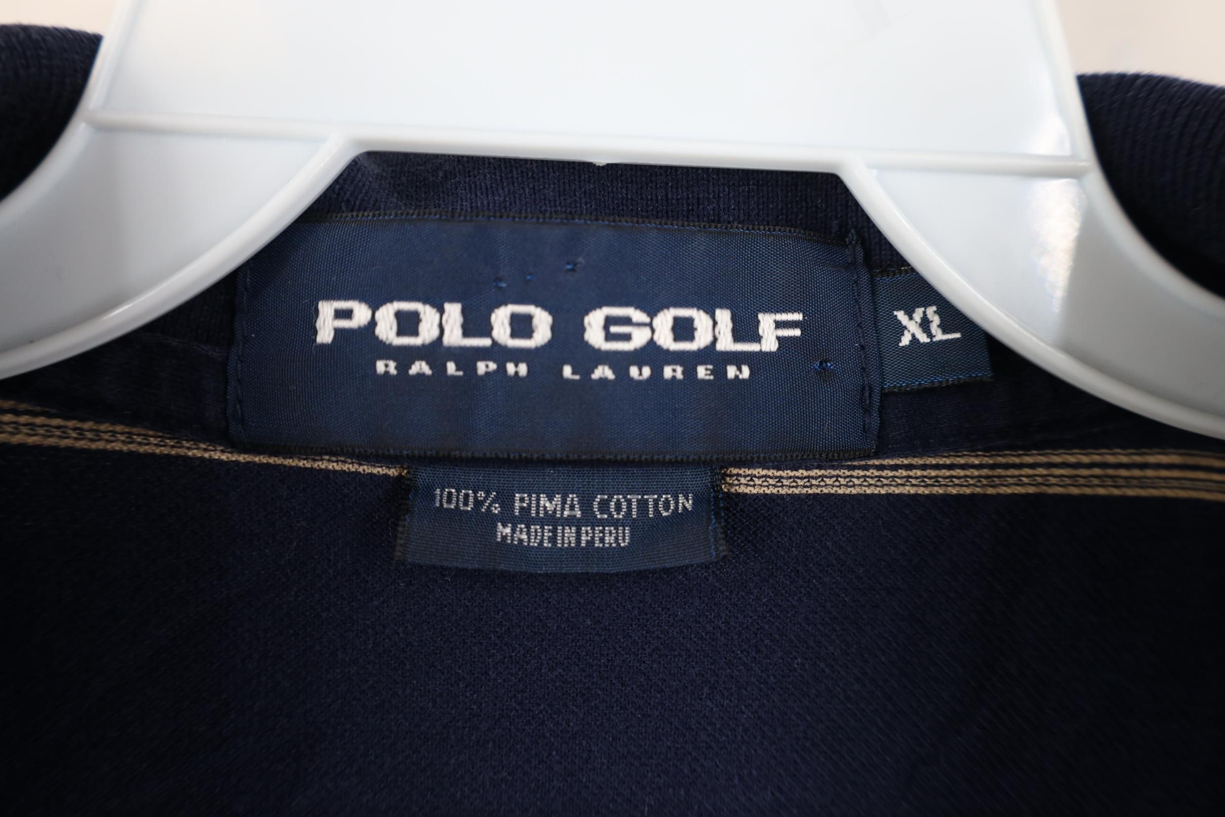 Polo Ralph Lauren Vintage Polo Golf Ralph Lauren Striped Knit Polo Shirt Blue Size US XL / EU 56 / 4 - 6 Thumbnail
