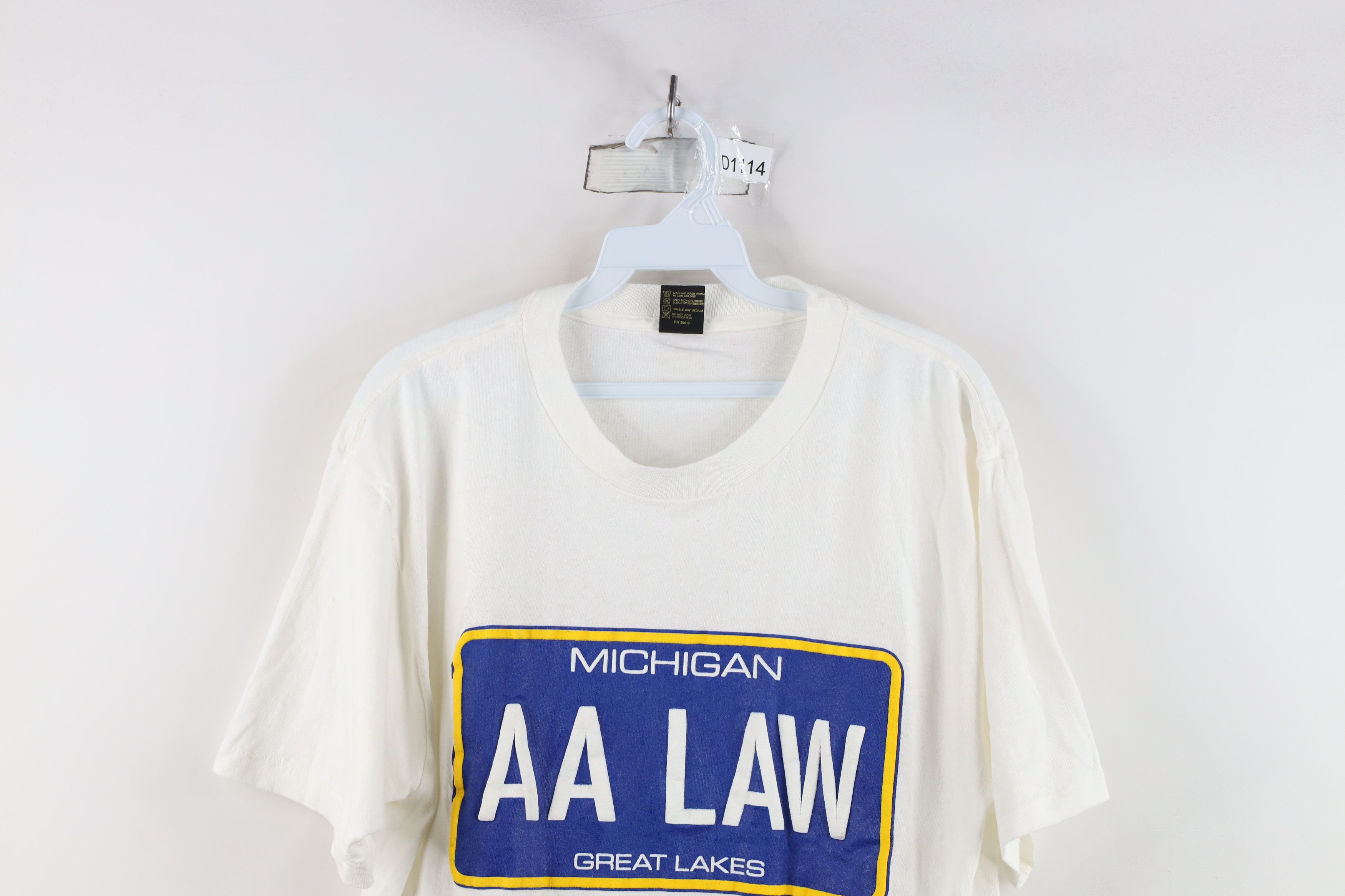 Vintage Vintage 70s 80s of Michigan Ann Arbor Law Lawyer T-Shirt USA Size US L / EU 52-54 / 3 - 2 Thumbnail