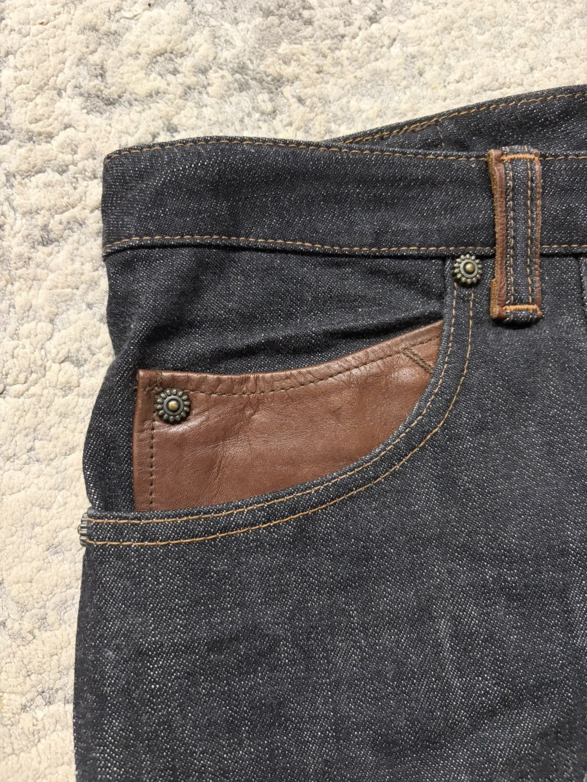 Obelisk Marquis - Black Bootcut Cowboy Jeans Size US 34 / EU 50 - 2 Thumbnail