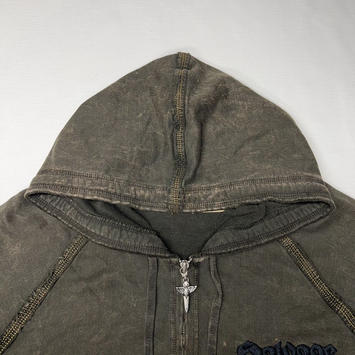 If Six Was Nine × Japanese Brand × Salvage Salvage Hoodie Y2K Skull Cross Wing Japanese Sweatshirt Size US L / EU 52-54 / 3 - 10 Thumbnail