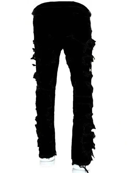 Japanese Brand × Vintage Washed Stacked Distressed Ripped Skinny Jeans Size US 34 / EU 50 - 1 Thumbnail