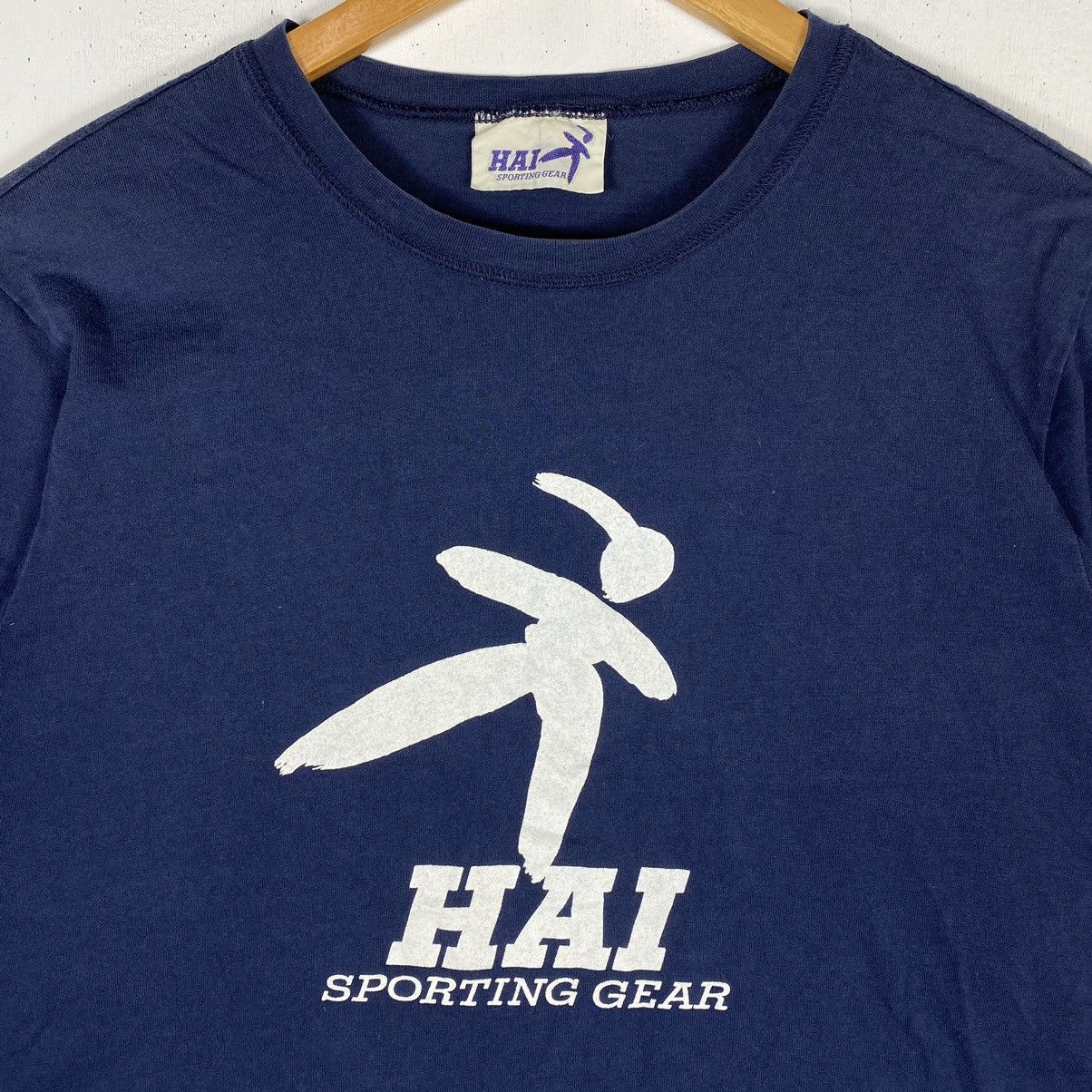 Hai Sporting Gear Vintage 90's HAI SPORTING GEAR By Issey Miyake Graphic Tee Size US M / EU 48-50 / 2 - 3 Thumbnail