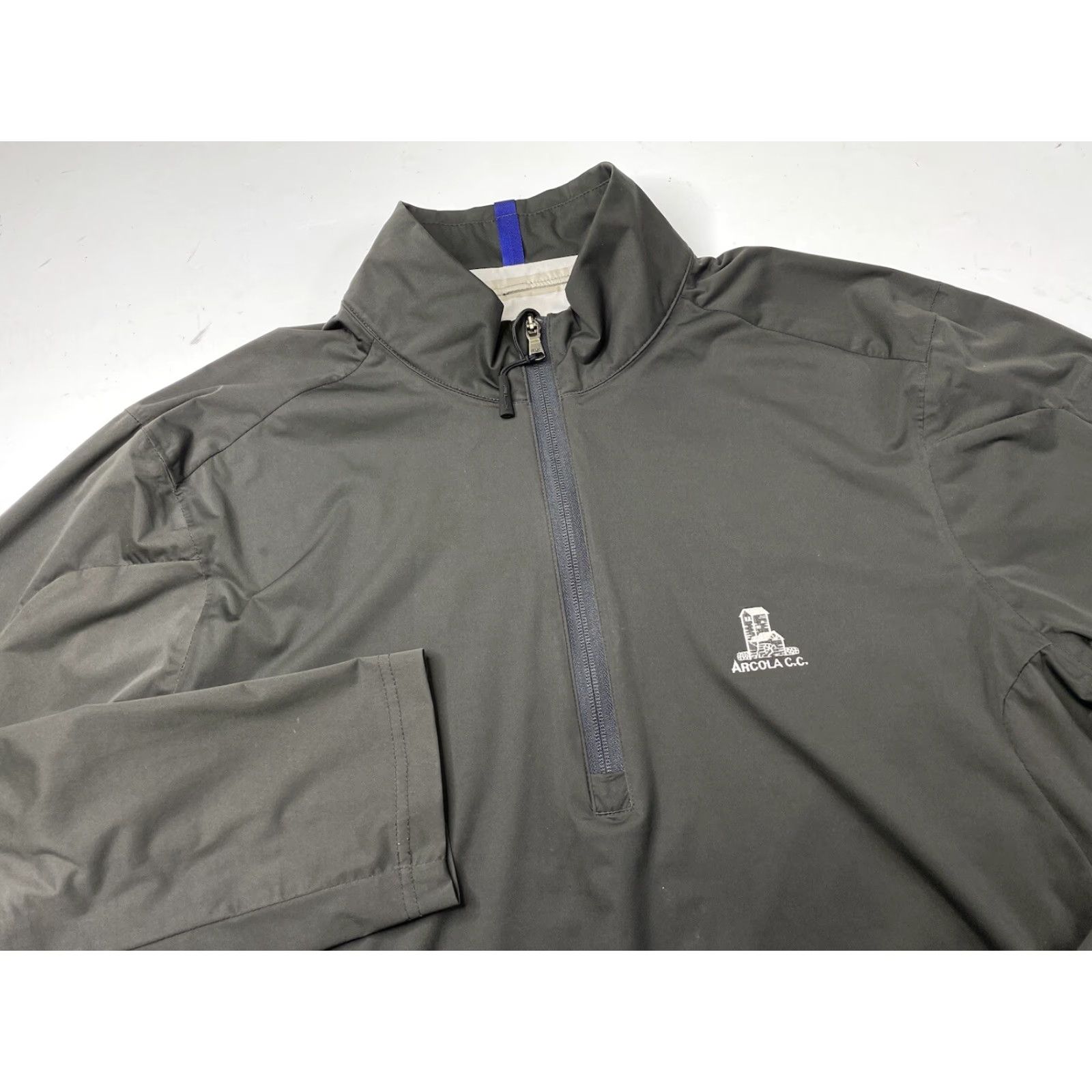 RLX Ralph Lauren RLX Ralph Lauren Golf Mens Large Black Windbreaker Pullover Jacket ARCOLA CC - 1/4 Zip, Wind-Resistant, Stand-Up Collar, Softshell, Logo, Regular Fit Size US L / EU 52-54 / 3 - 2 Thumbnail