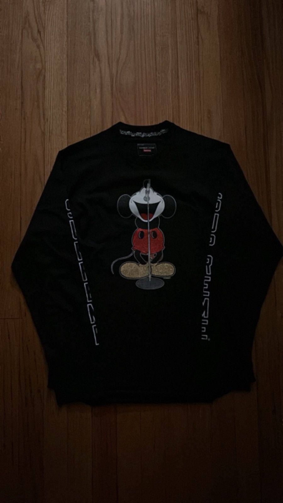 Supreme Size Medium Black Supreme®/Number Nine Raglan L/S Top