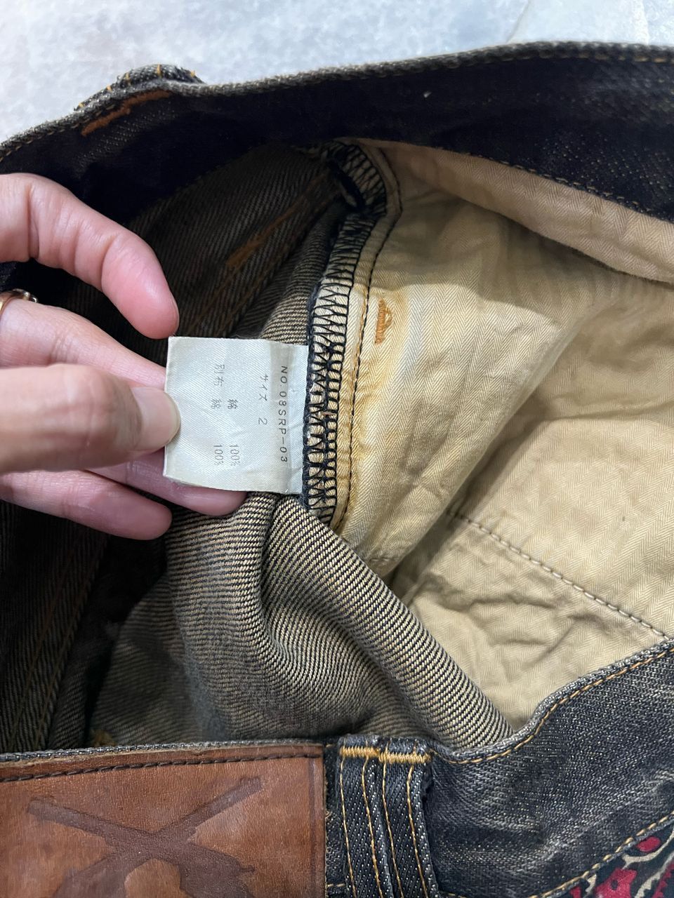 If Six Was Nine × Japanese Brand Vintage Roar Love And Peace Distress Denim Jeans Size US 32 / EU 48 - 16 Thumbnail