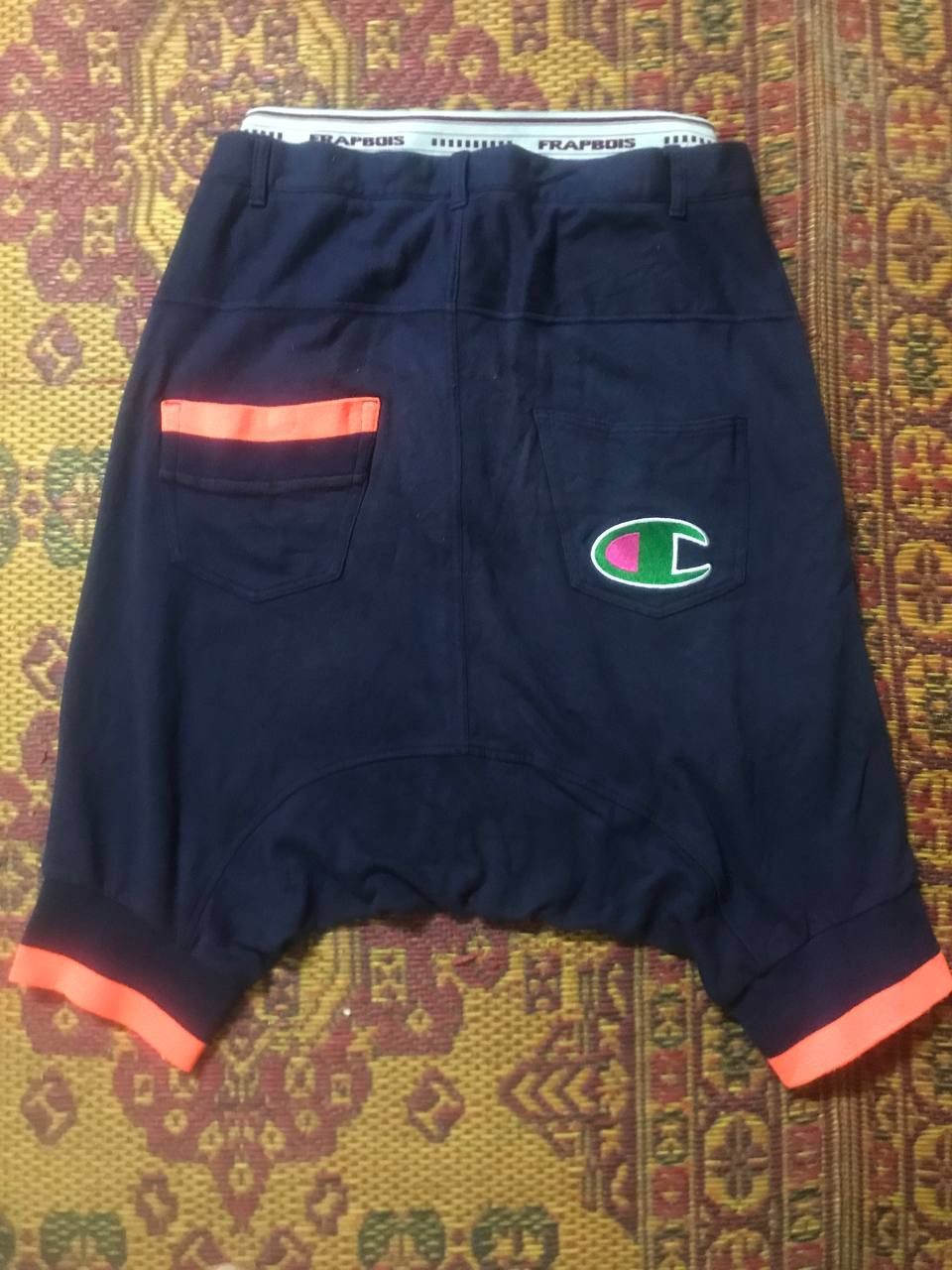 Champion × Frapbois × Issey Miyake Frapbois x Champion Drop Crotch Sarouel Pants Navy Size US 32 / EU 48 - 1 Thumbnail