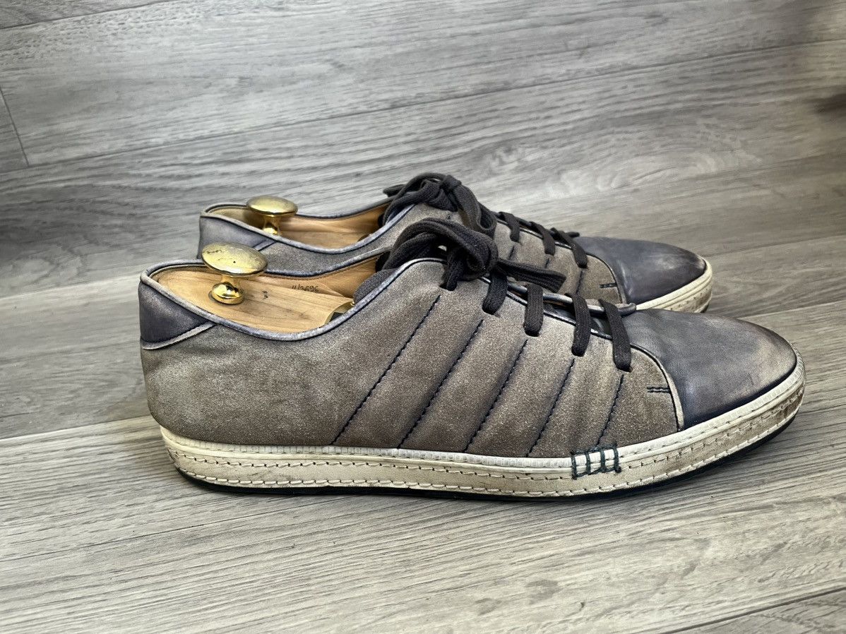 Berluti Berluti playfield grey patina sneakers sz 11 Size US 12 / EU 45 - 6 Thumbnail